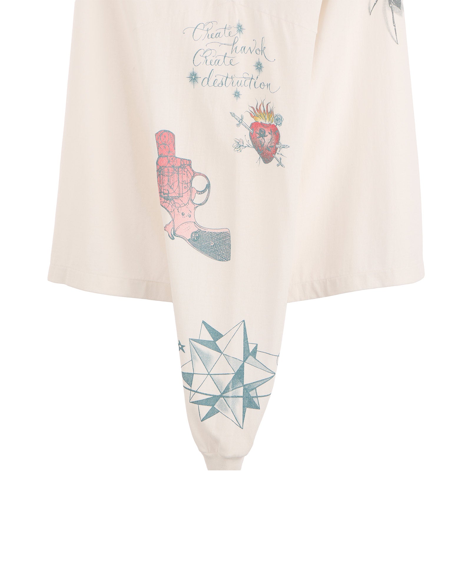 ©SAINT M××××××・セントマイケル - L/S Tシャツ DW_LS TEE/TATTOO / WHITE