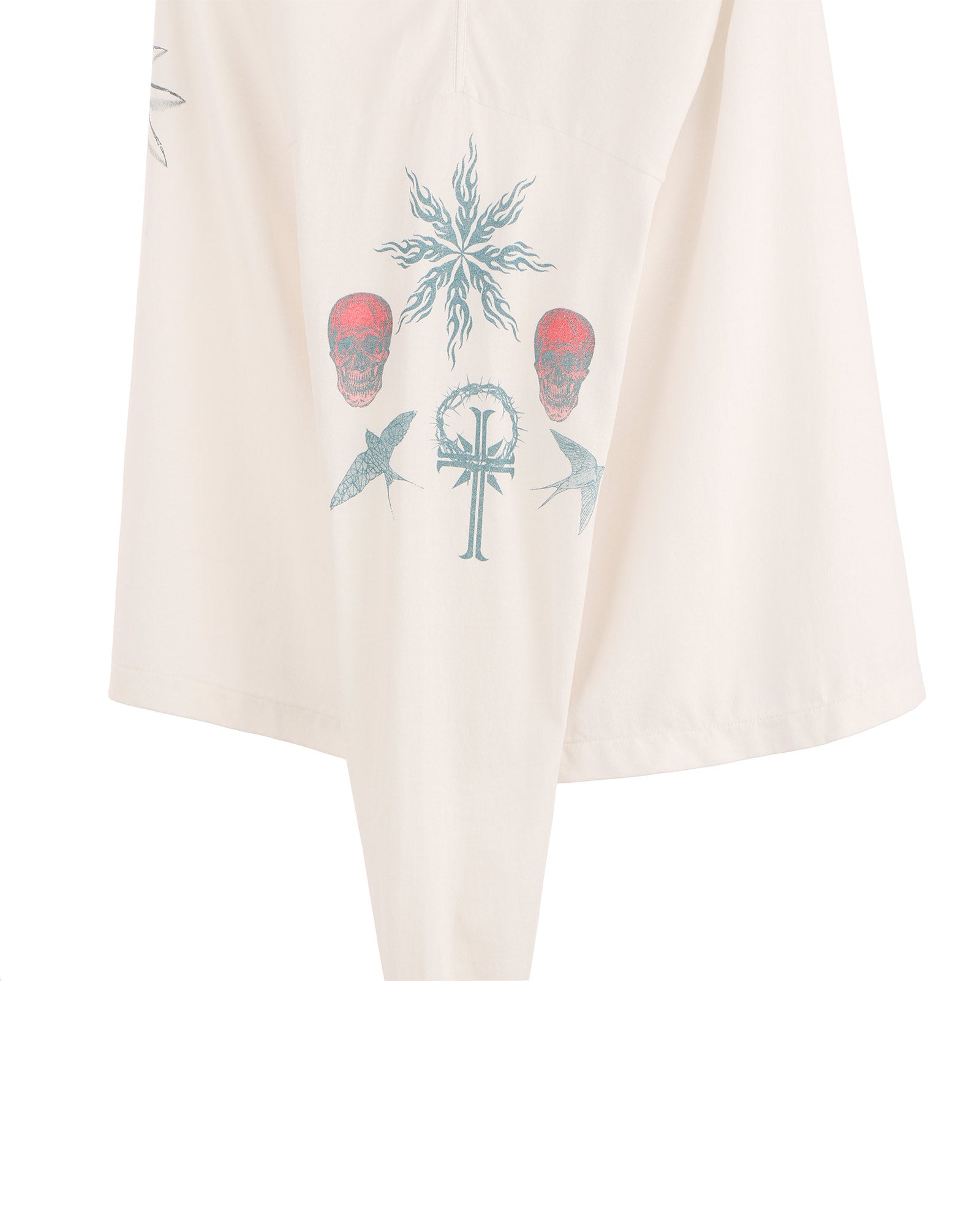 ©SAINT M××××××・セントマイケル - L/S Tシャツ DW_LS TEE/TATTOO / WHITE