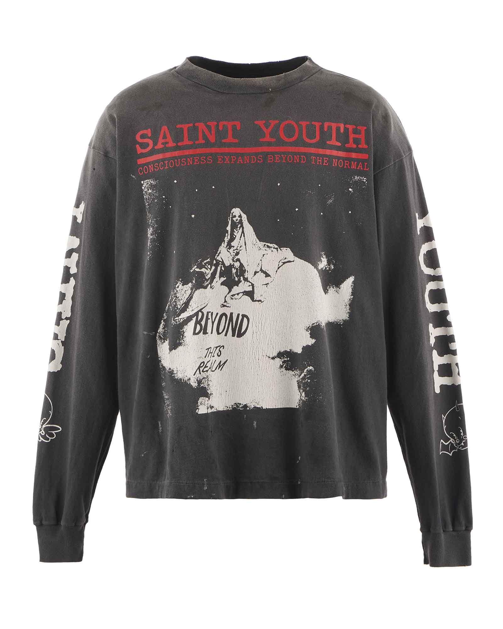 ©SAINT M××××××・セントマイケル - L/S Tシャツ LS TEE/SAINT YOUTH / BLACK