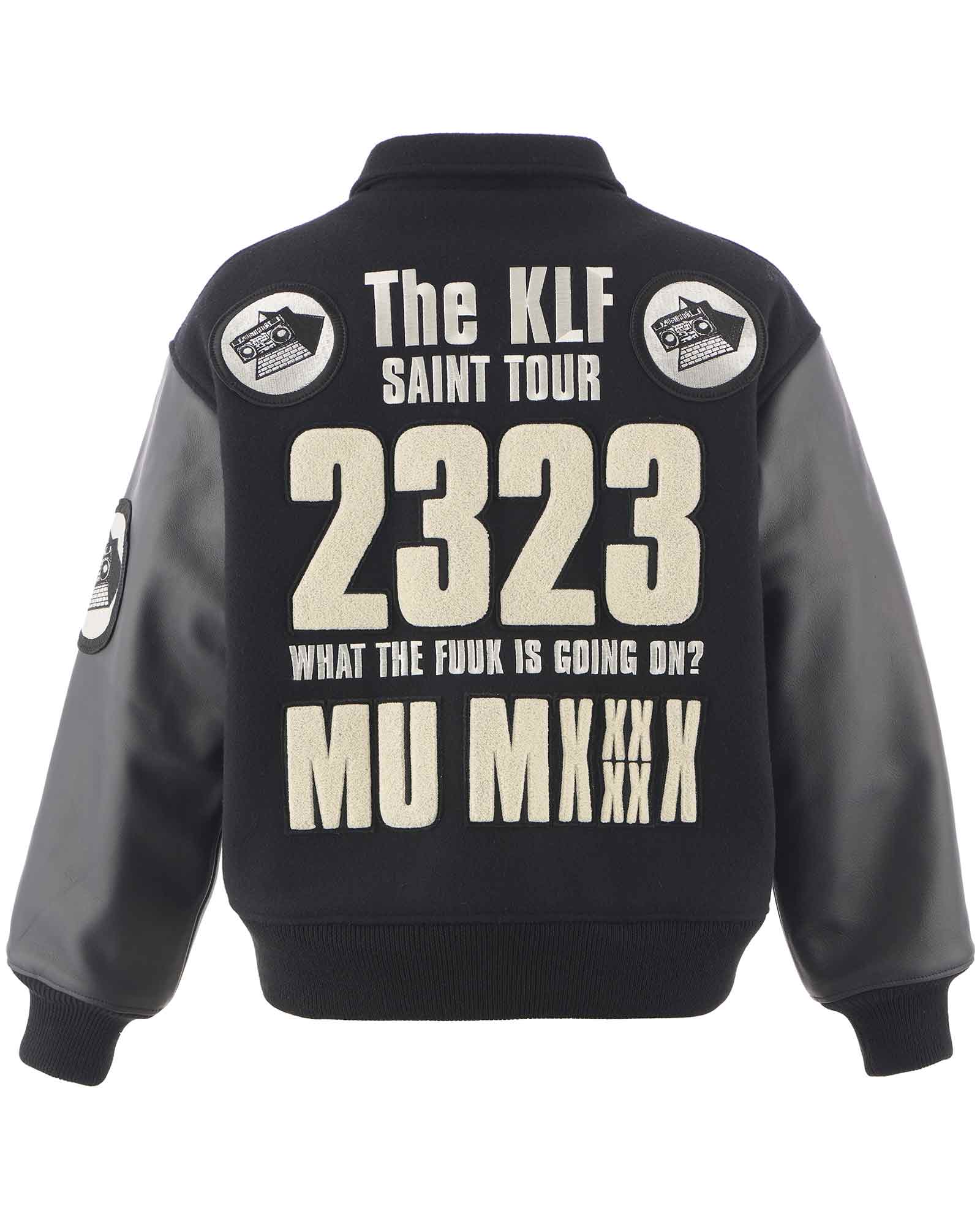 ©SAINT M××××××・セントマイケル - ジャケット KLF_VARSITY JACKET/KLF / BLACK