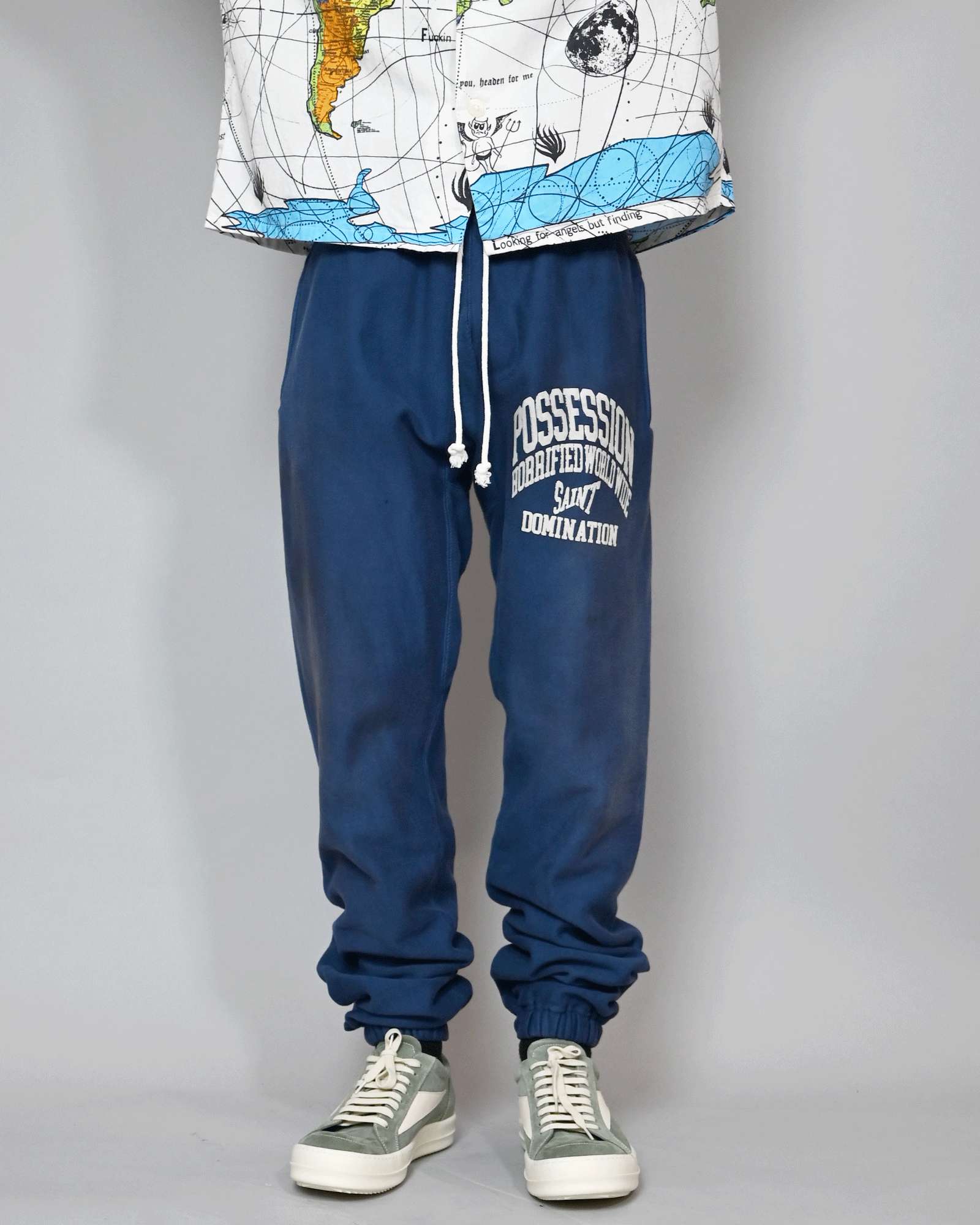 ©SAINT M××××××・セントマイケル - スウェットパンツ SWT PNT/POSSESION / NAVY