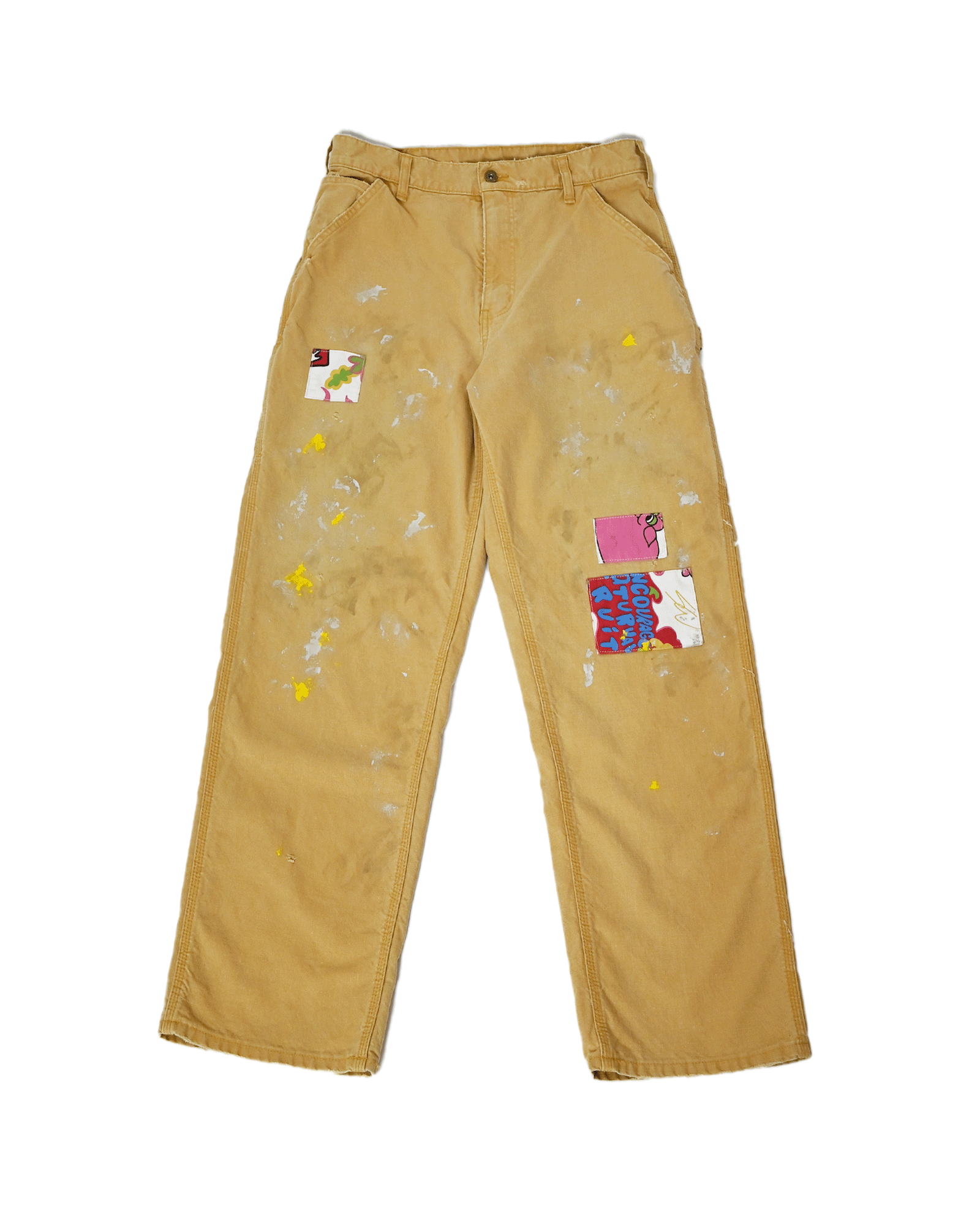 REPAIRED CARPENTER PANTS / BEIGE