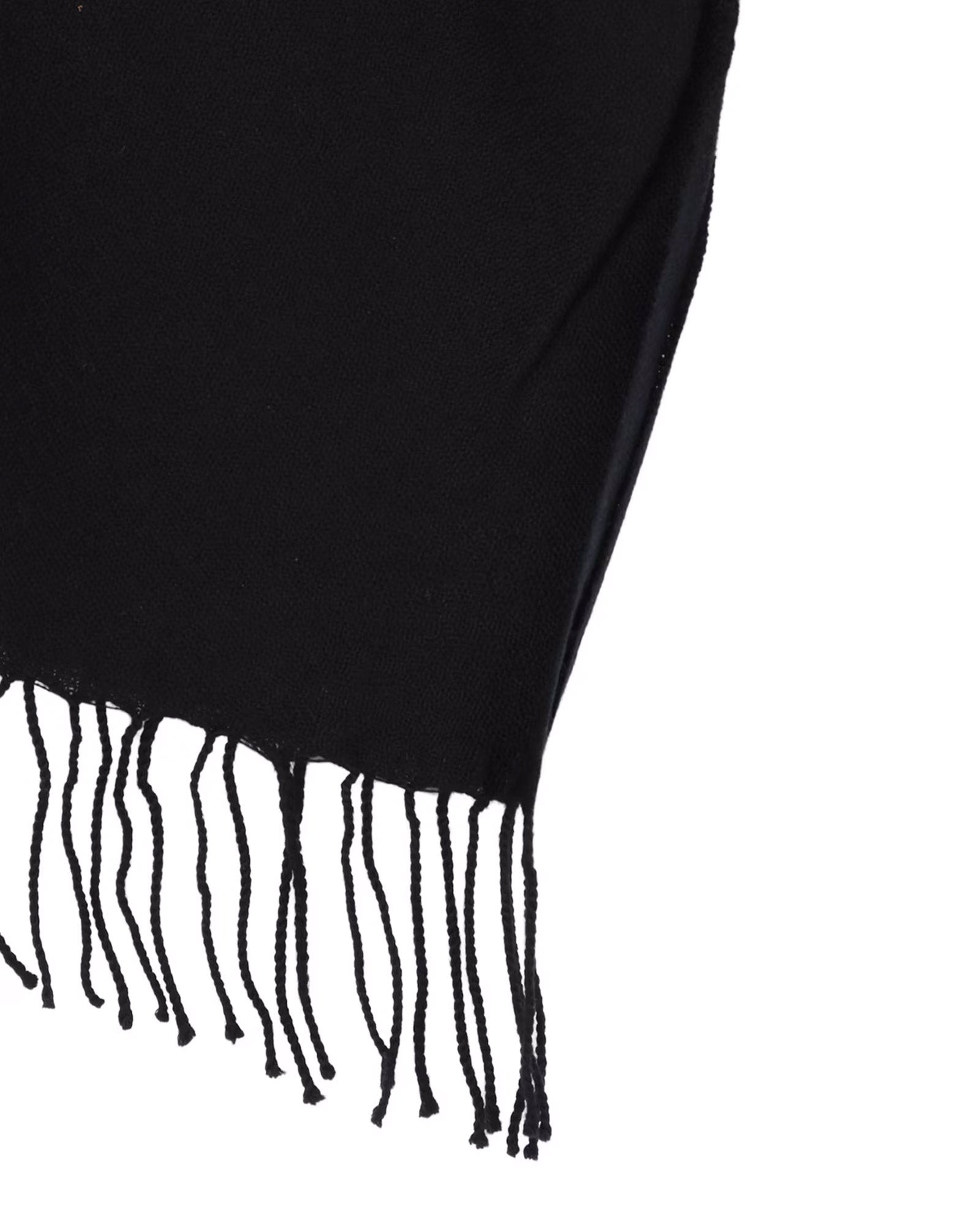 Yohji Yamamoto・ヨウジ ヤマモト - マフラー・スカーフ 2/48W TWILL WEAVE 2 WAY PONCHO SCARF / BLACK
