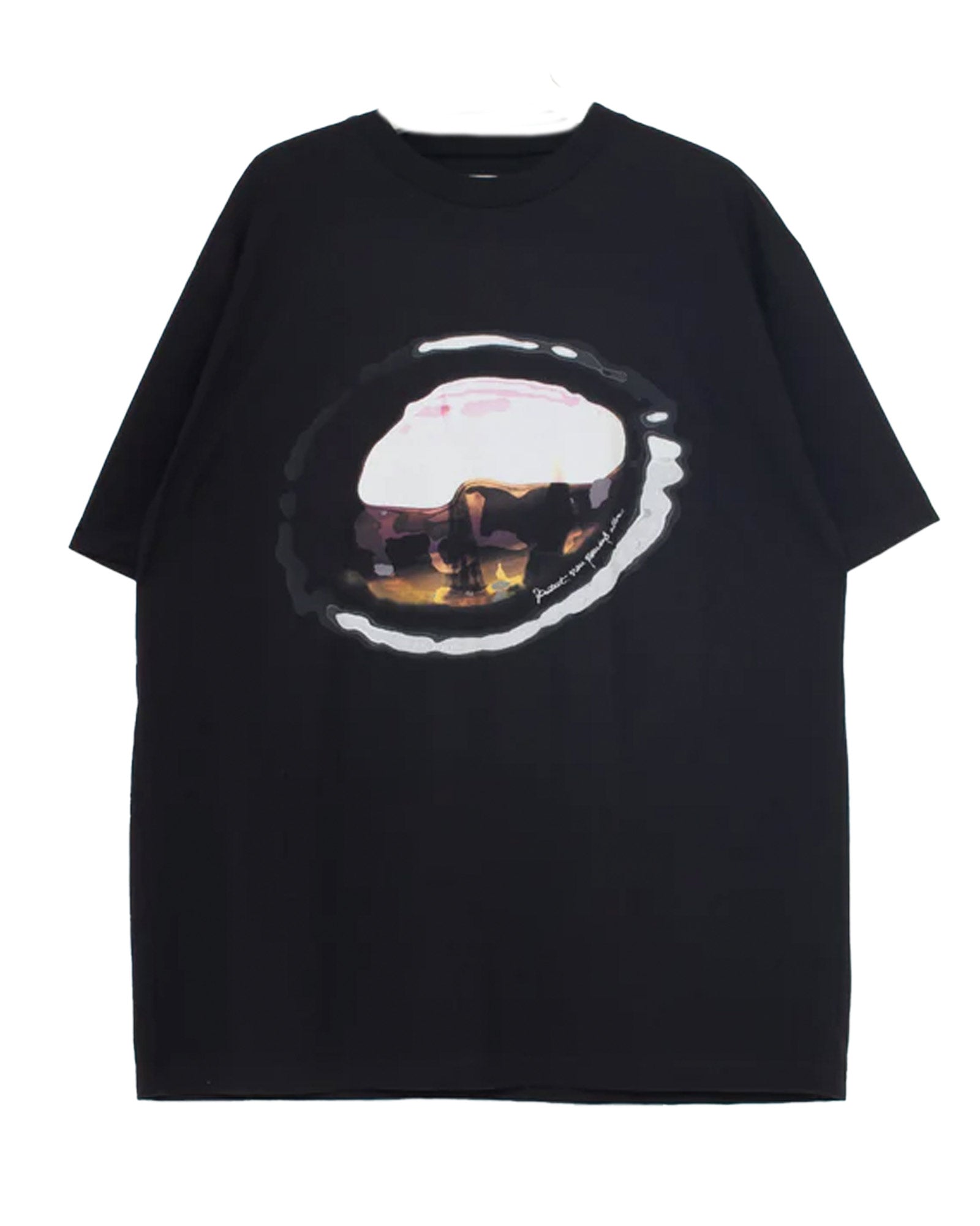 SWALLOW'S EYE PRINT T-SHIRT / BLACK