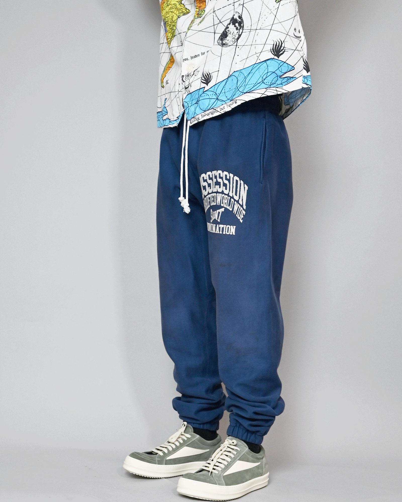 ©SAINT M××××××・セントマイケル - スウェットパンツ SWT PNT/POSSESION / NAVY