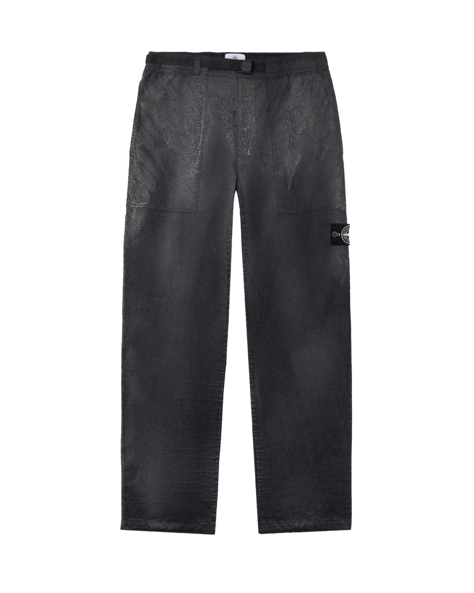 STONE ISLAND (ストーンアイランド) SS26 TROUSERS 26SS-46 / BLACK 