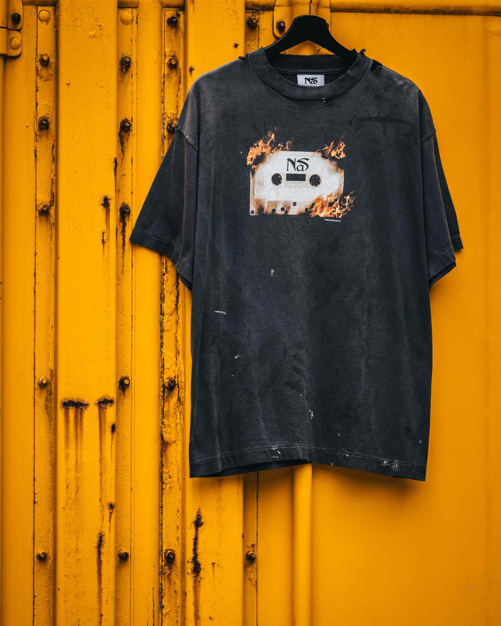 ©SAINT M××××××・セントマイケル - Tシャツ・カットソー NAS_SS TEE / BLACK