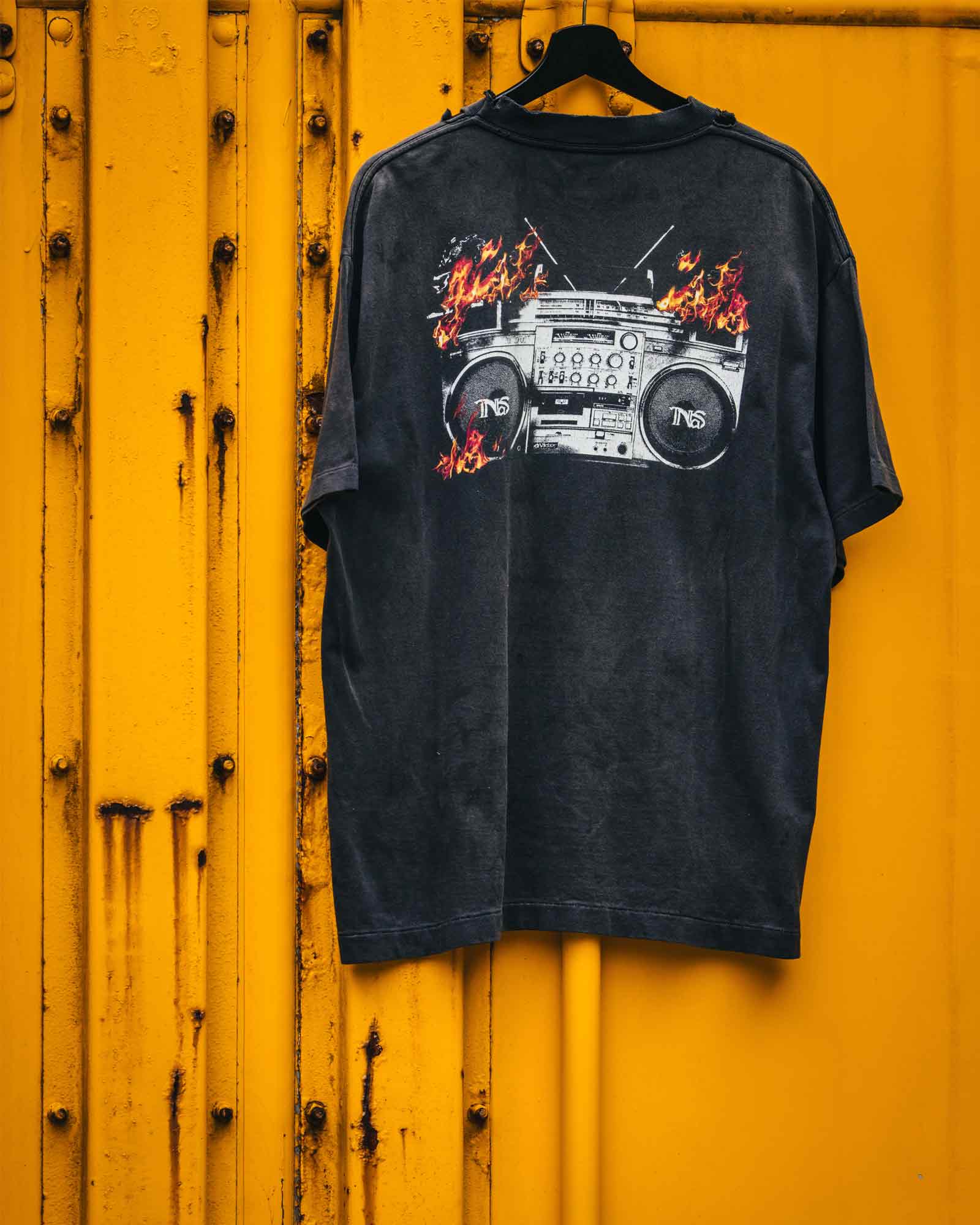 ©SAINT M××××××・セントマイケル - Tシャツ・カットソー NAS_SS TEE / BLACK