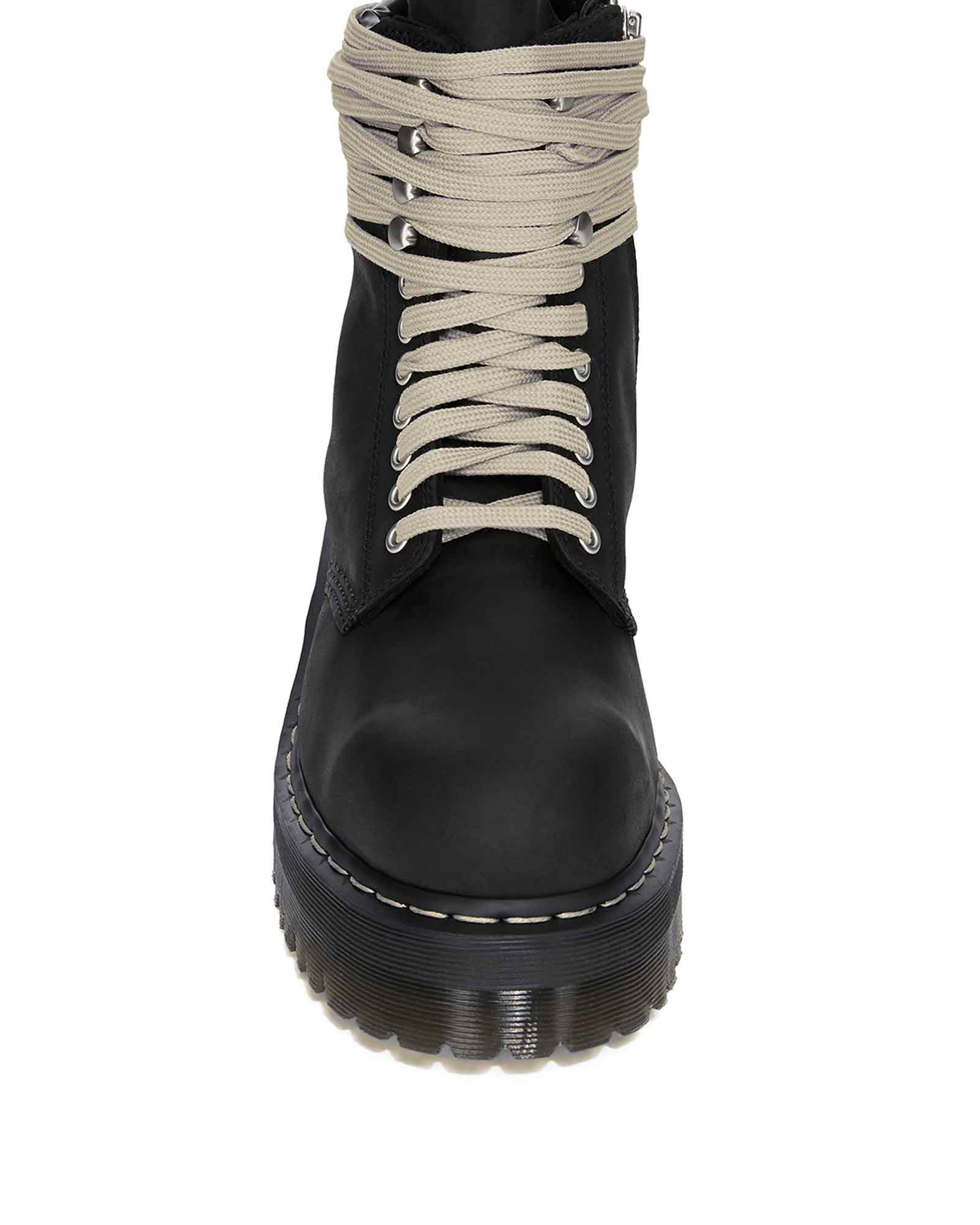 RICK OWENS・リック オウエンス - ブーツ QUAD SOLE STEEL TOE BOOT / BLACK