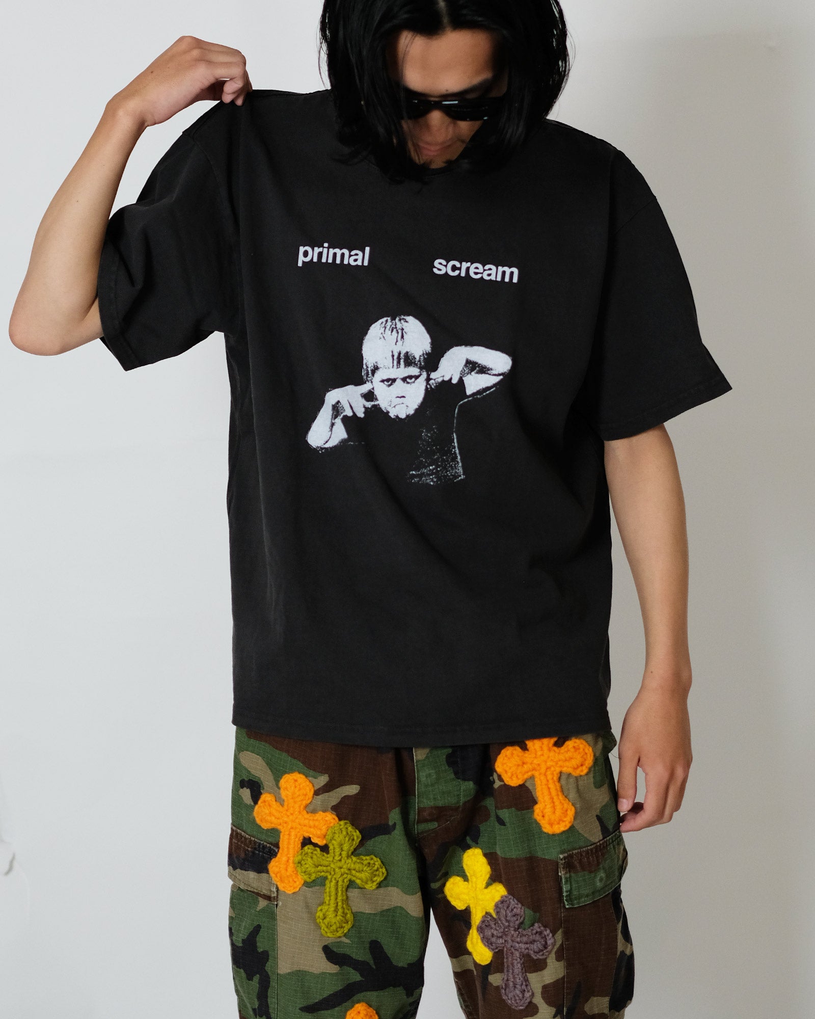 Basketcase Gallery・basket case gallery -  PRIMAL SCREAM T-SHIRT / VINTAGE BLACK