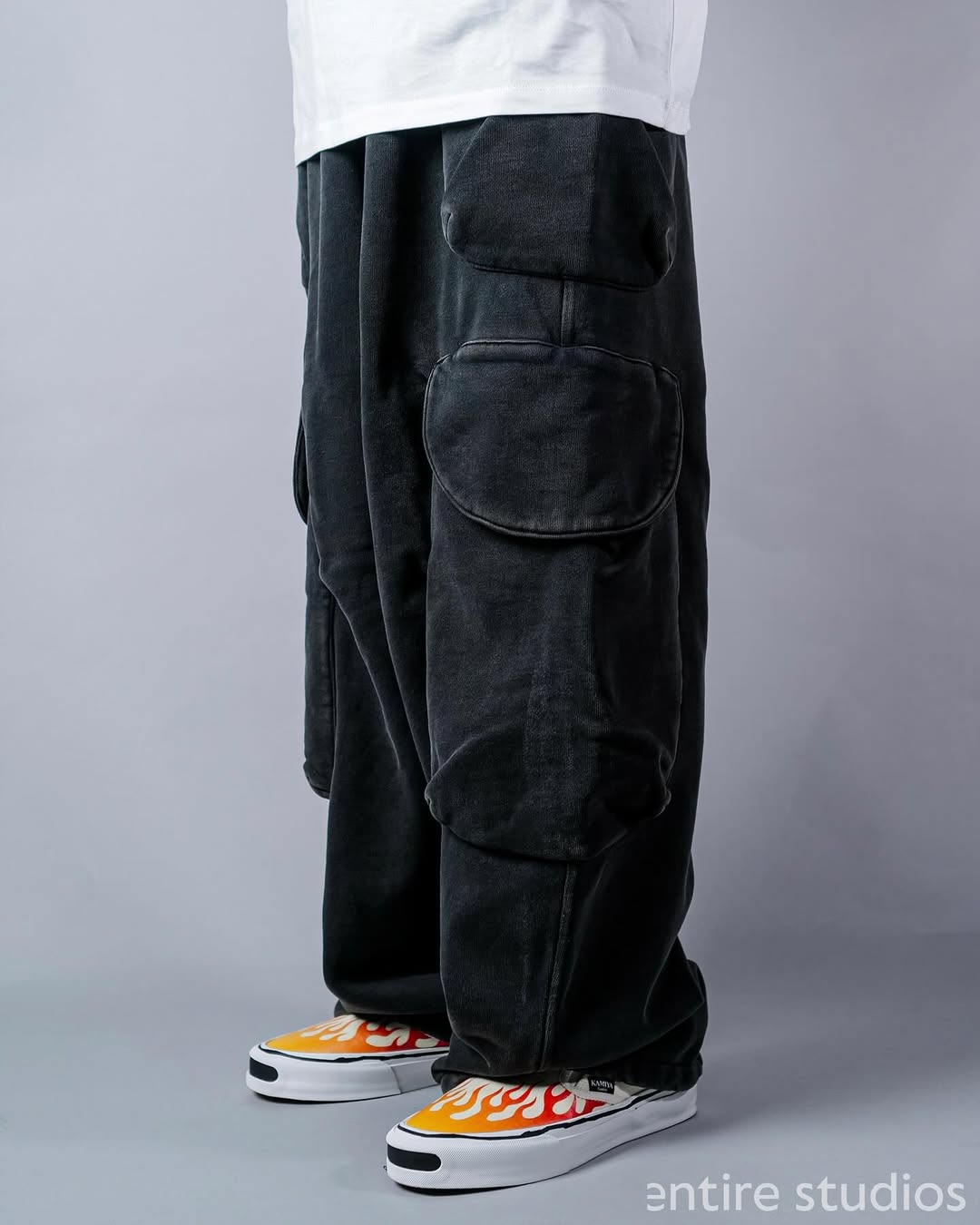 Entire studios・エンタイアスタジオ - スウェットパンツ HEAVY GOCAR / WASHED BLACK