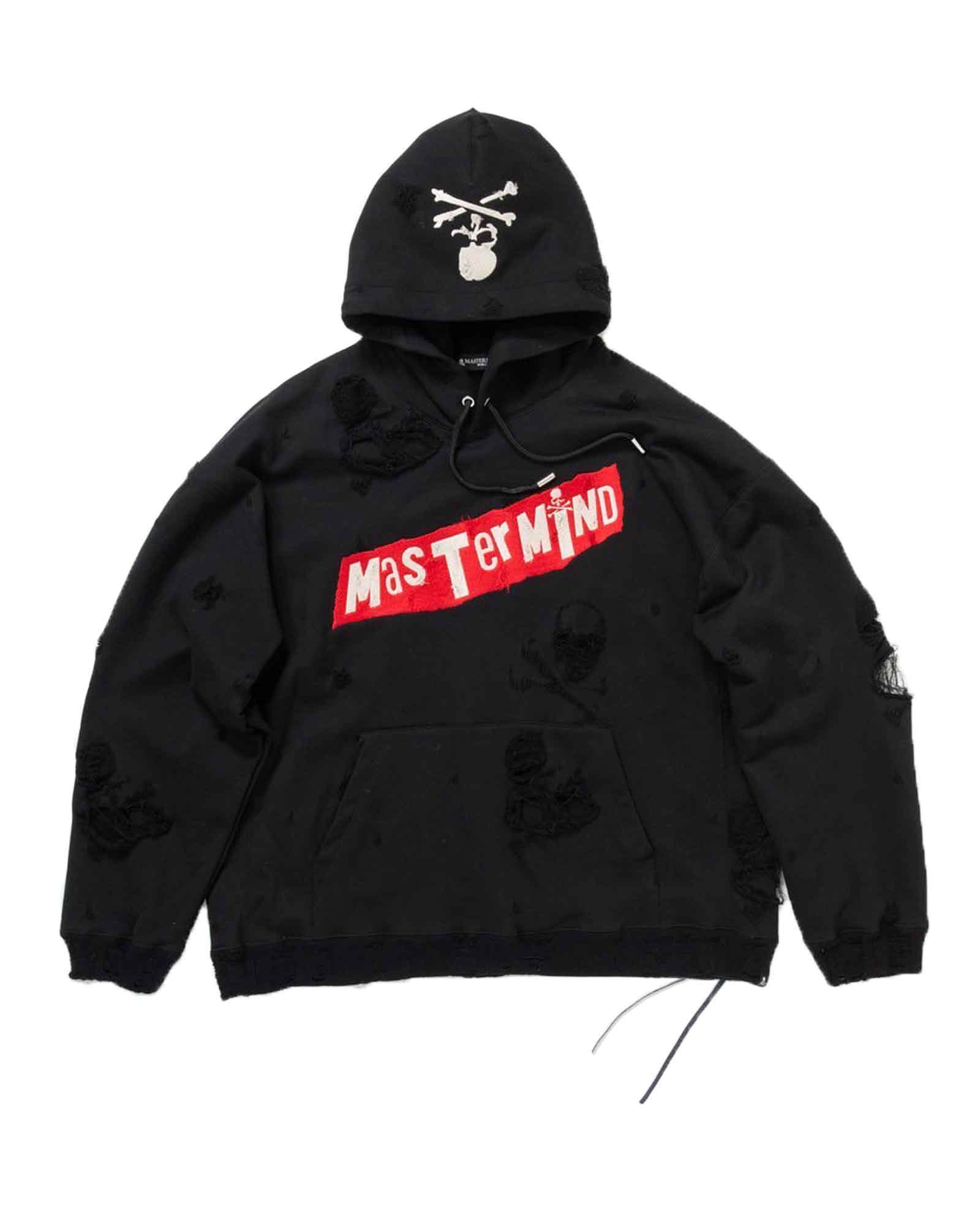 DISTRESSED HOODIE / BLACK