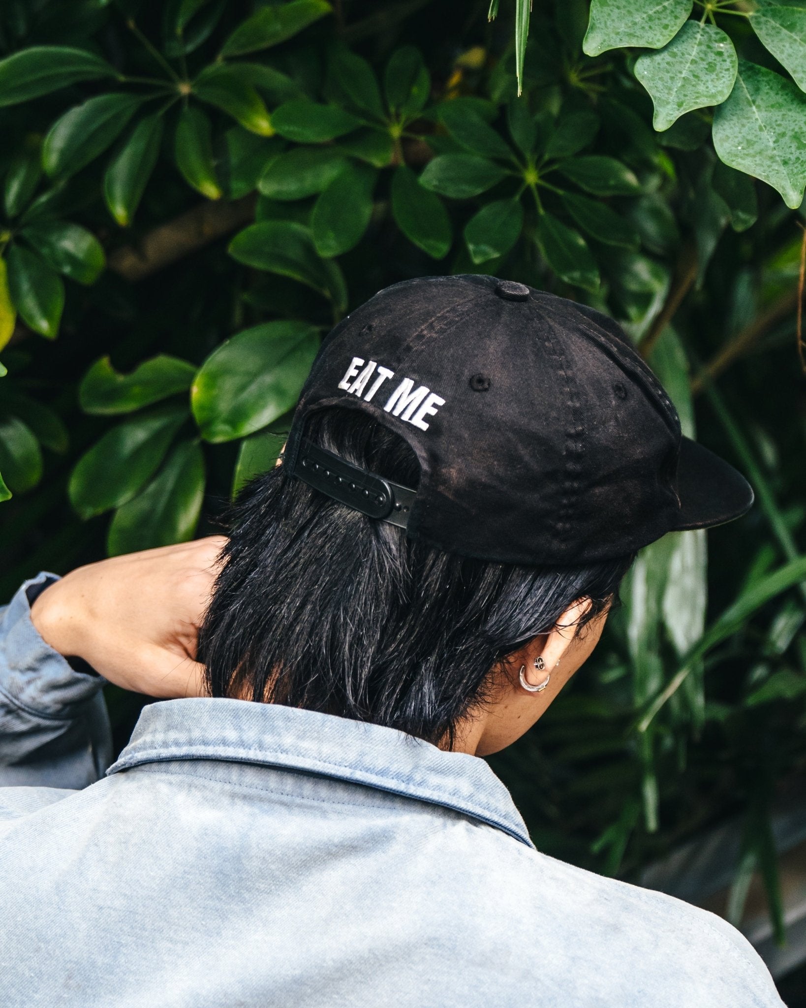 ©SAINT M××××××・セントマイケル - キャップ 5PANEL CAP / EAT ME / BLACK