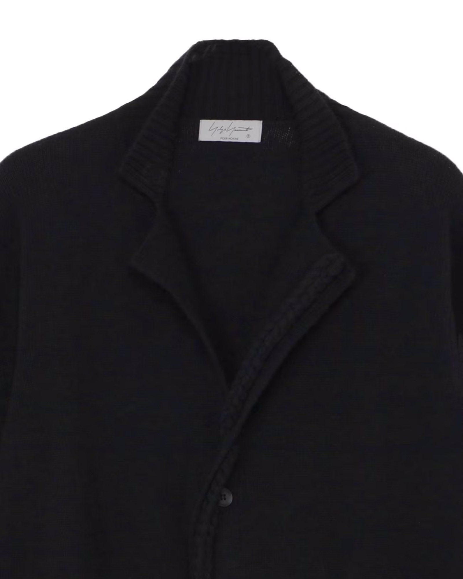 Yohji Yamamoto・ヨウジ ヤマモト - ジャケット 7G1P PLAIN STITCH WITH STRING STRING DETAIL JACKET