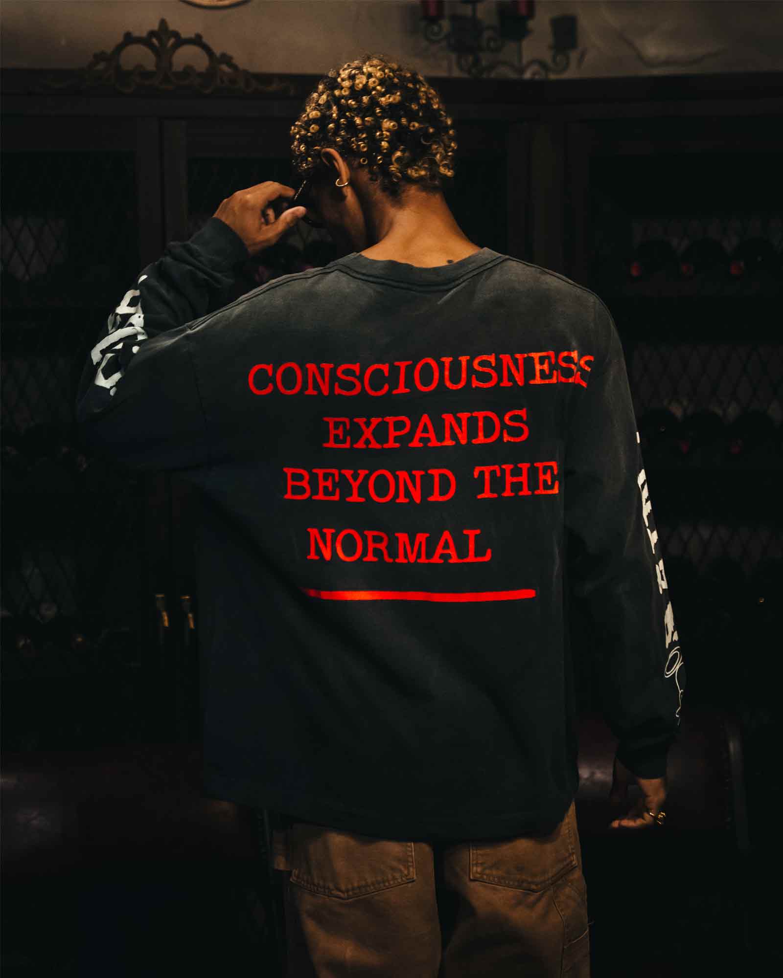 ©SAINT M××××××・セントマイケル - L/S Tシャツ LS TEE/SAINT YOUTH / BLACK