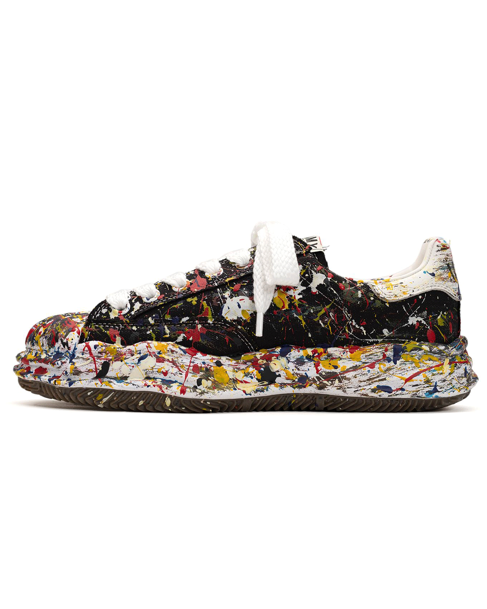 MIHARA YASUHIRO・ミハラヤスヒロ - ローカットスニーカー BLAKEY ORIGINAL SOLE SPUTTERING CANVAS LOW-TOP SNEAKER / BLACK