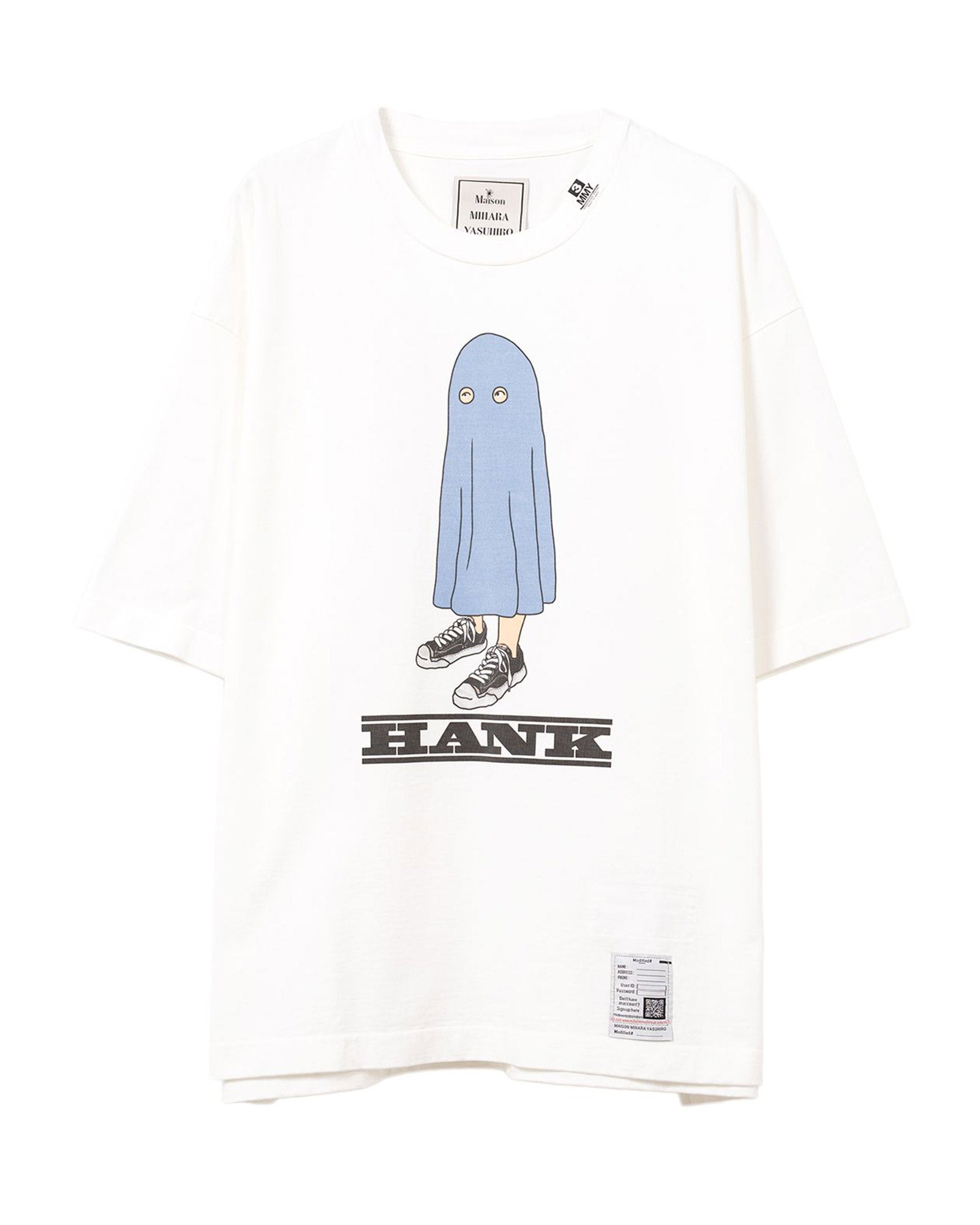 MIHARA YASUHIRO (ミハラヤスヒロ) HHANK PRINTED TEE / WHITE
