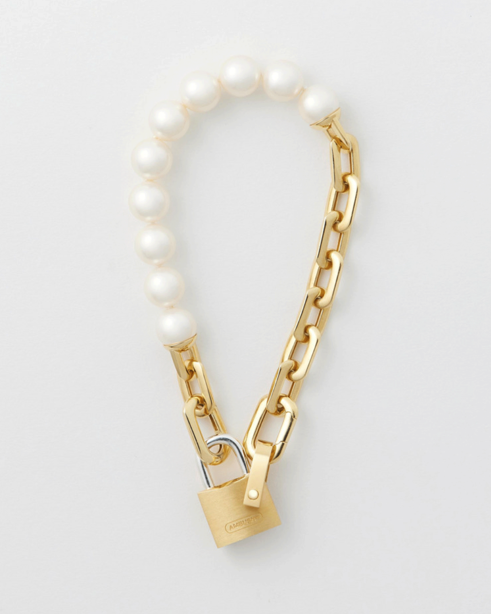 AMBUSH・ambush -  PEARL PADLOCK BRACELET / GOLD