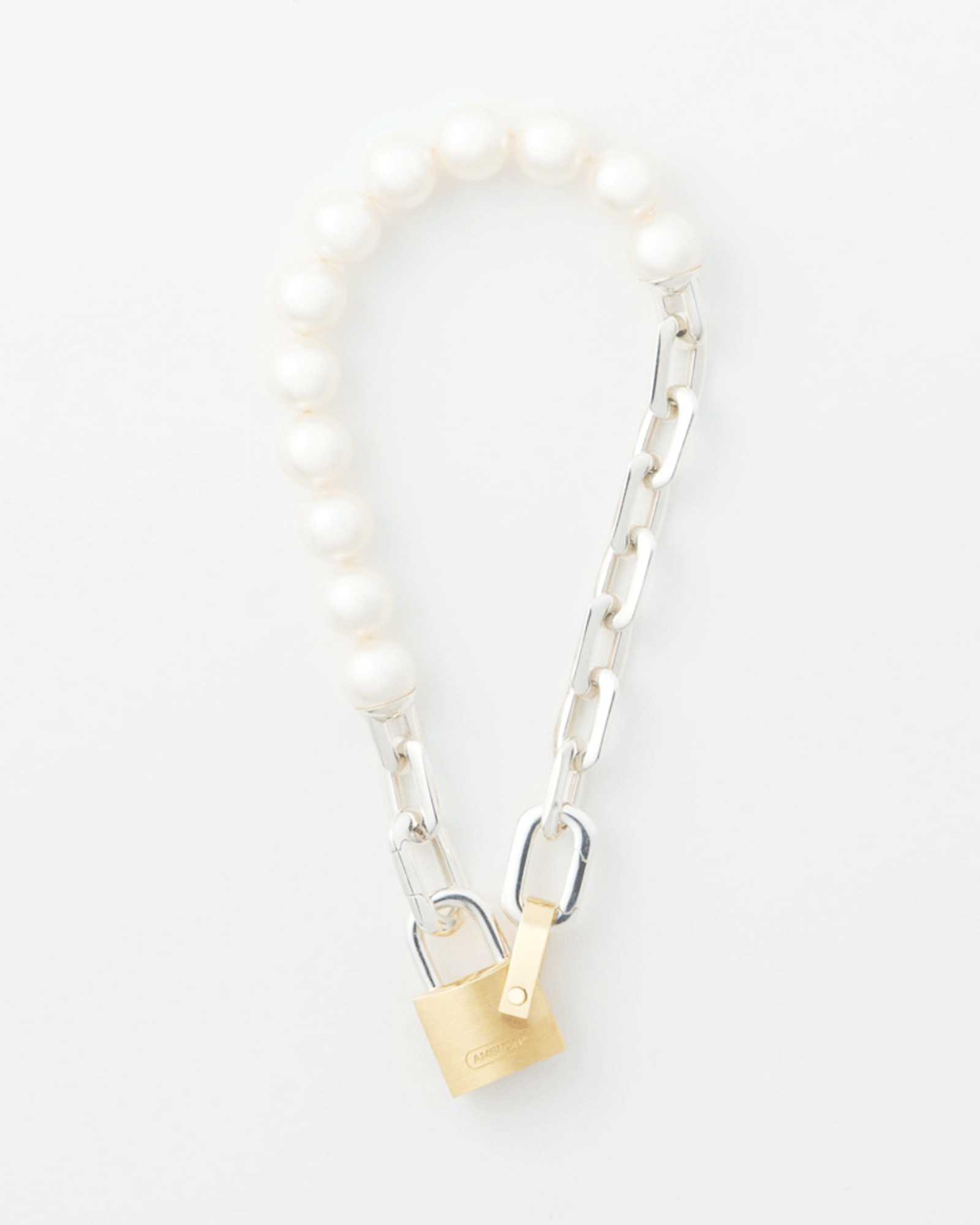 AMBUSH・ambush -  PEARL PADLOCK BRACELET / SILVER