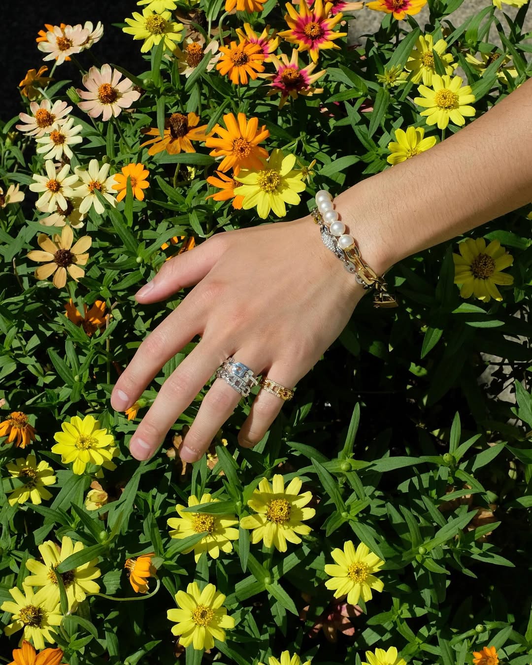 AMBUSH・ambush -  PAVE ARMOR A LINK RING / GOLD