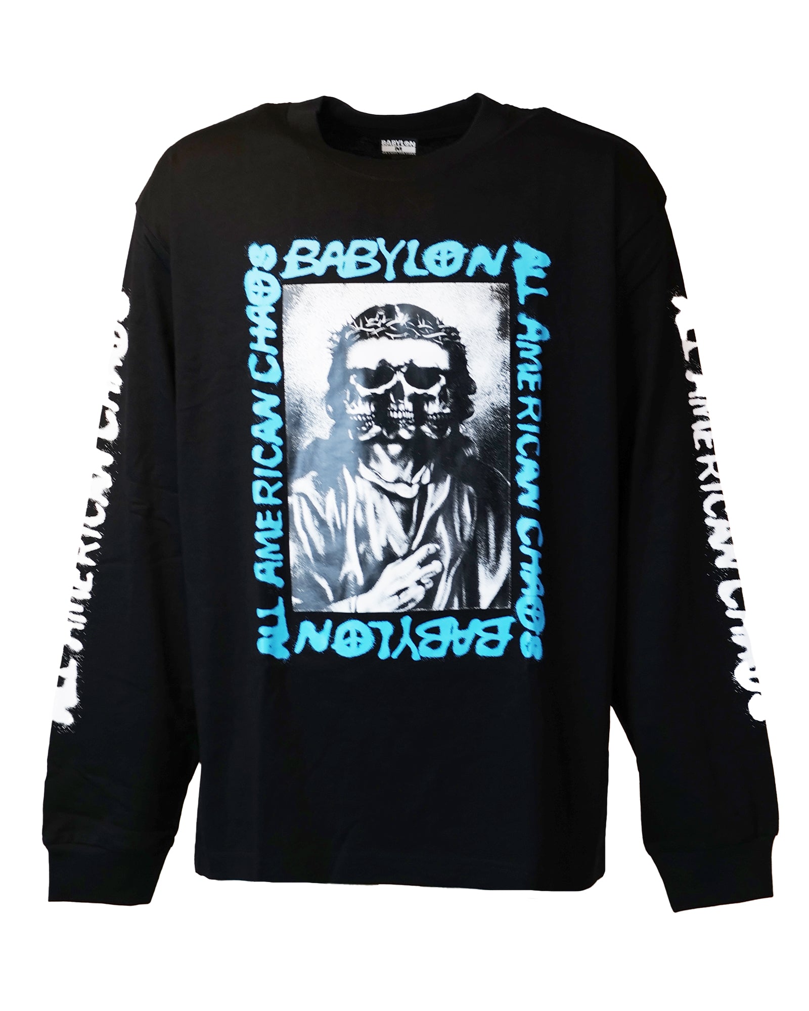 BB LS AMERICAN CHAOS TEE / BLACK