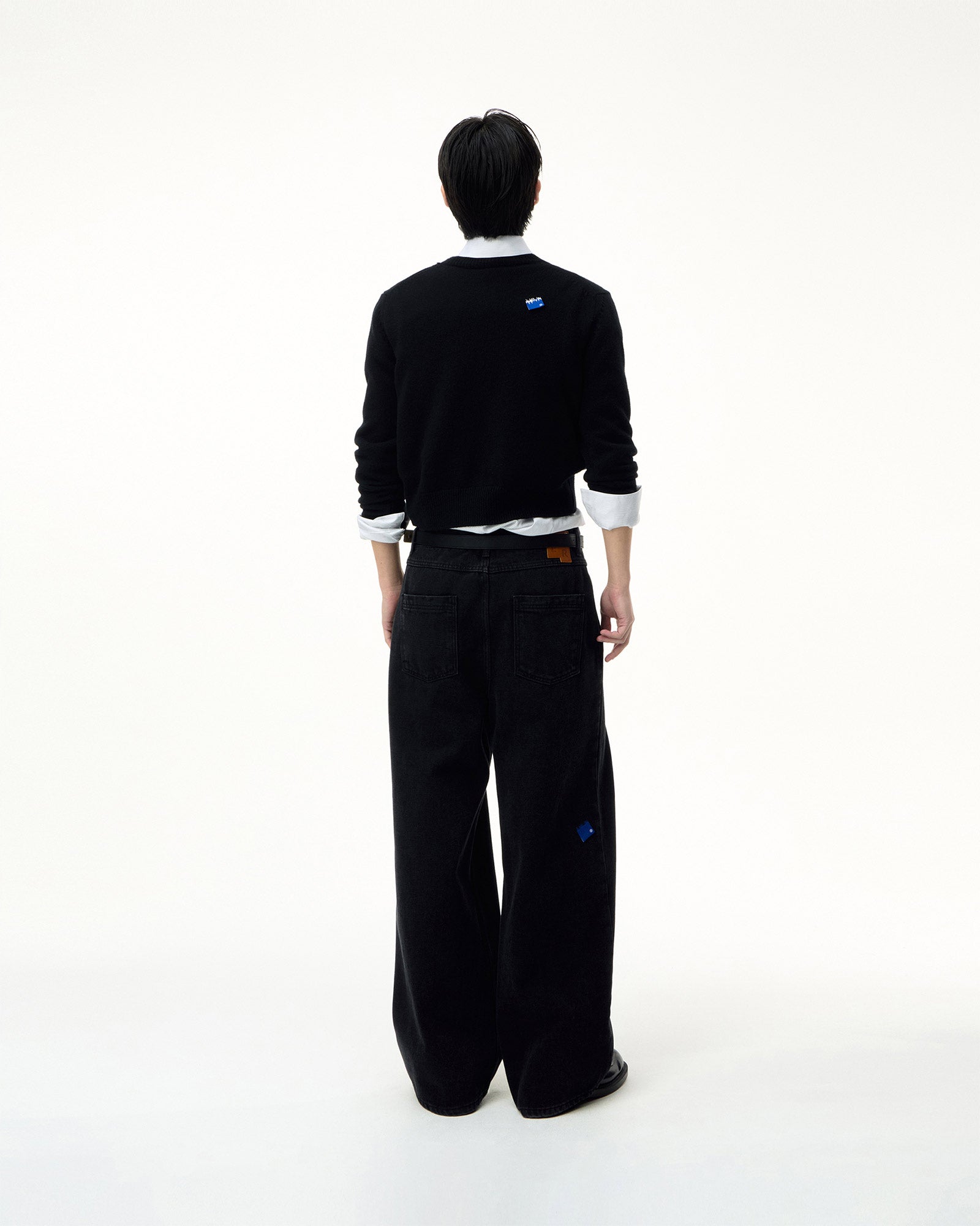 Ader Error・アーダーエラー - ニット・セーター BL TAG KNIT / BLACK