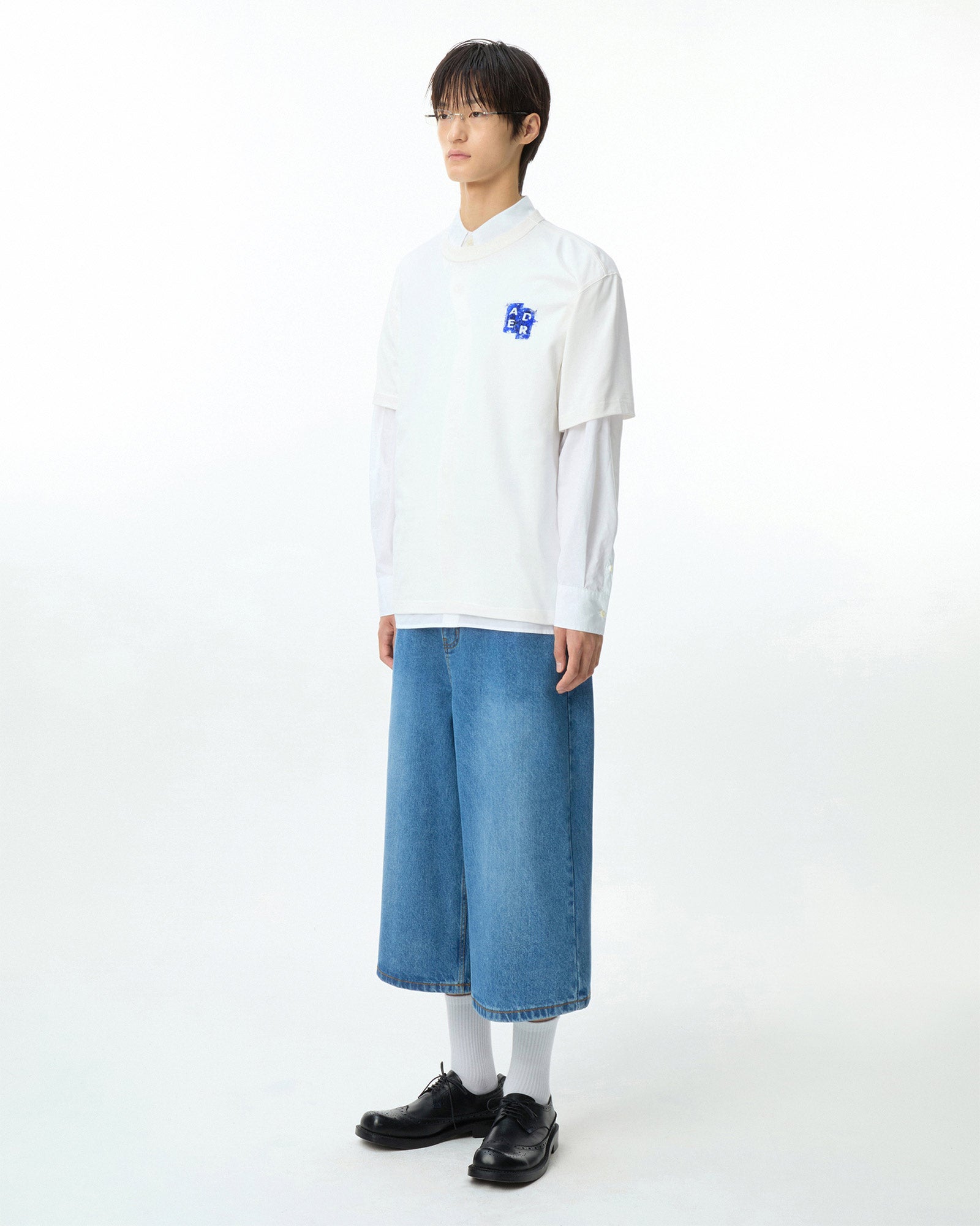 Ader Error・アーダーエラー - Tシャツ・カットソー BL TAG T-SHIRT 06 / OFF WHITE