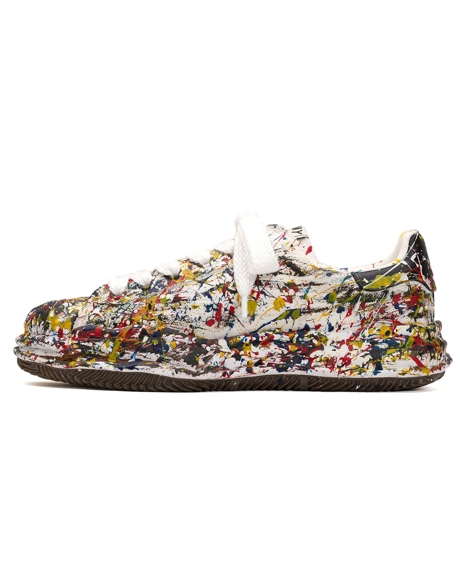 MIHARA YASUHIRO・ミハラヤスヒロ - ローカットスニーカー BLAKEY ORIGINAL SOLE SPUTTERING CANVAS LOW-TOP SNEAKER / WHITE