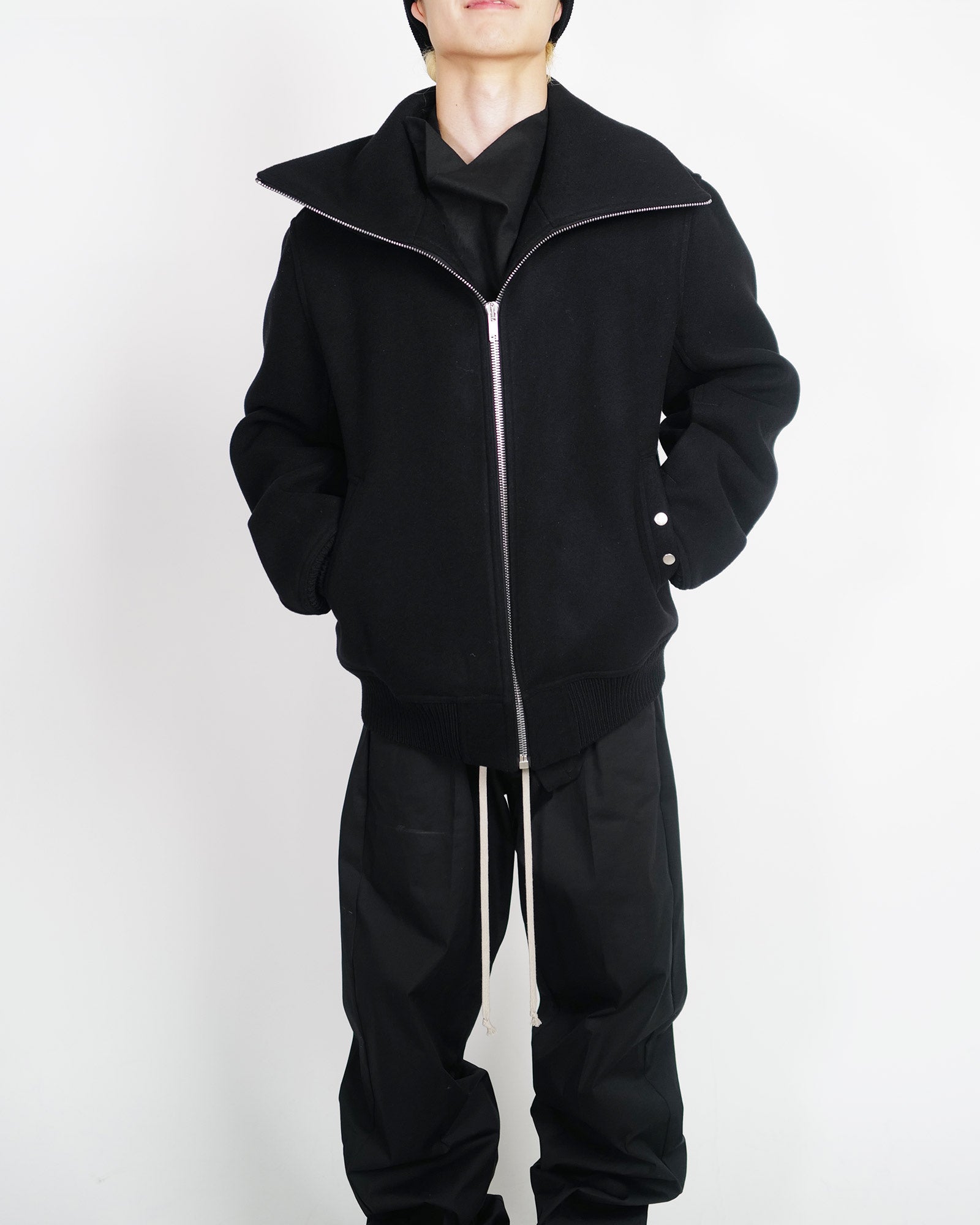 RICK OWENS・リック オウエンス - ジャケット BLIXA DRACUCOLLAR / BLACK