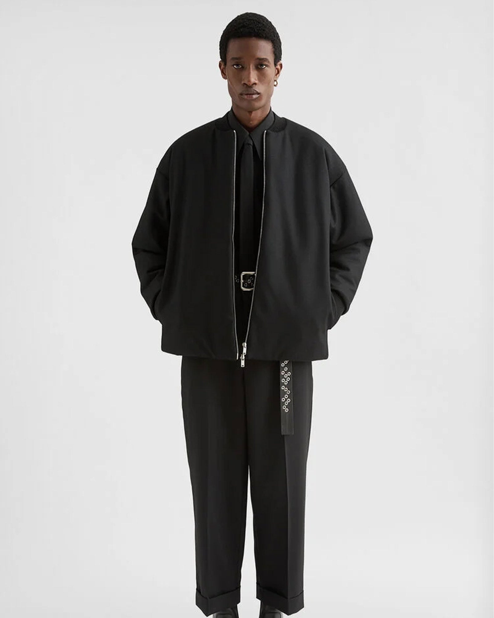 JIL SANDER・ジルサンダー - ジャケット BOMBER / BLACK