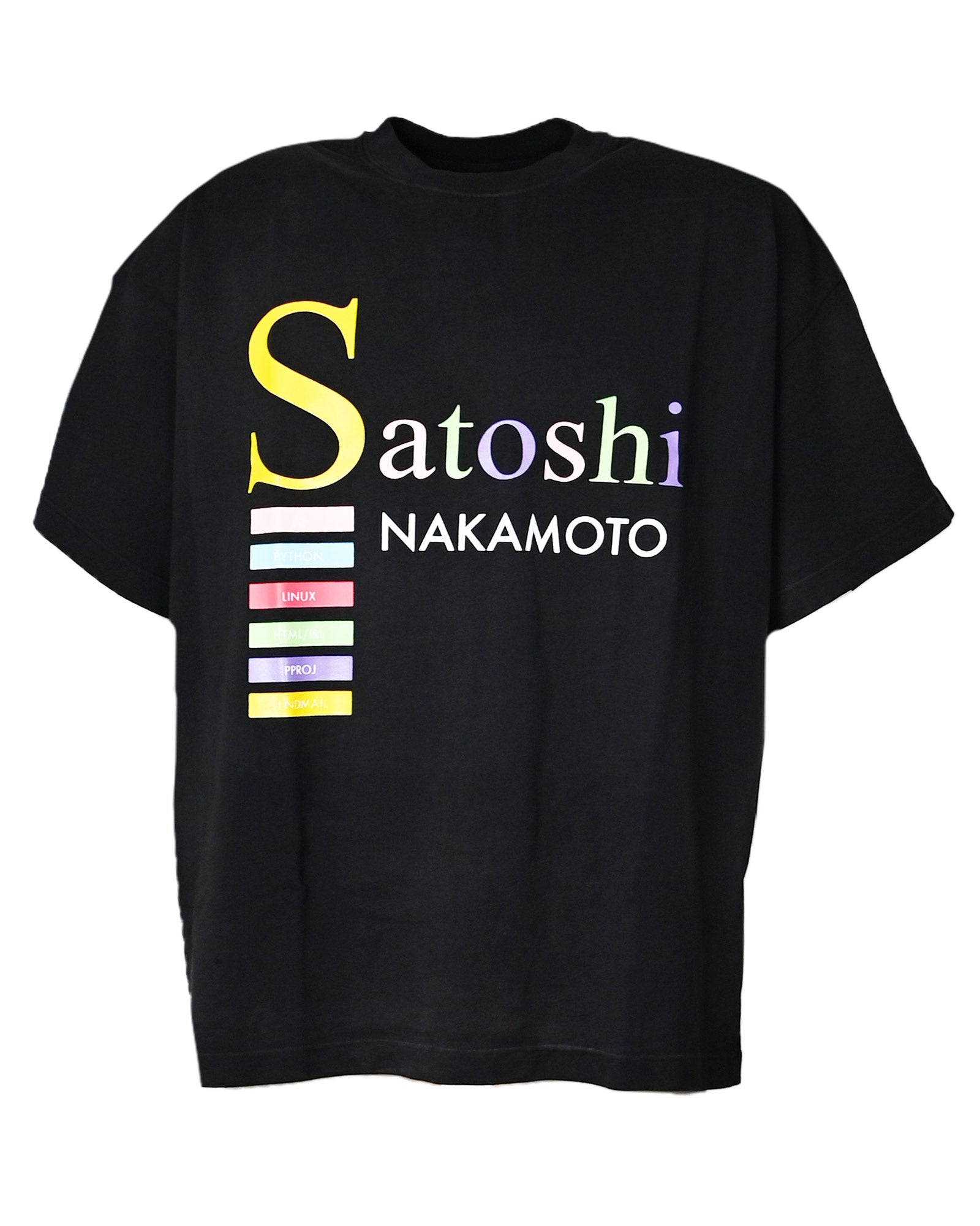 SATOSHI NAKAMOTO・サトシナカモト - Tシャツ・カットソー BEST CODE TEE / WASHED BLACK