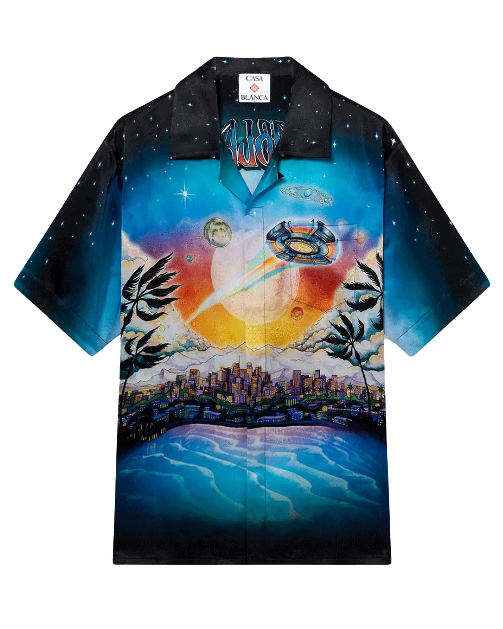 SHORT SLEEVE CUBAN COLLAR SHIRT / LA PREMONITION