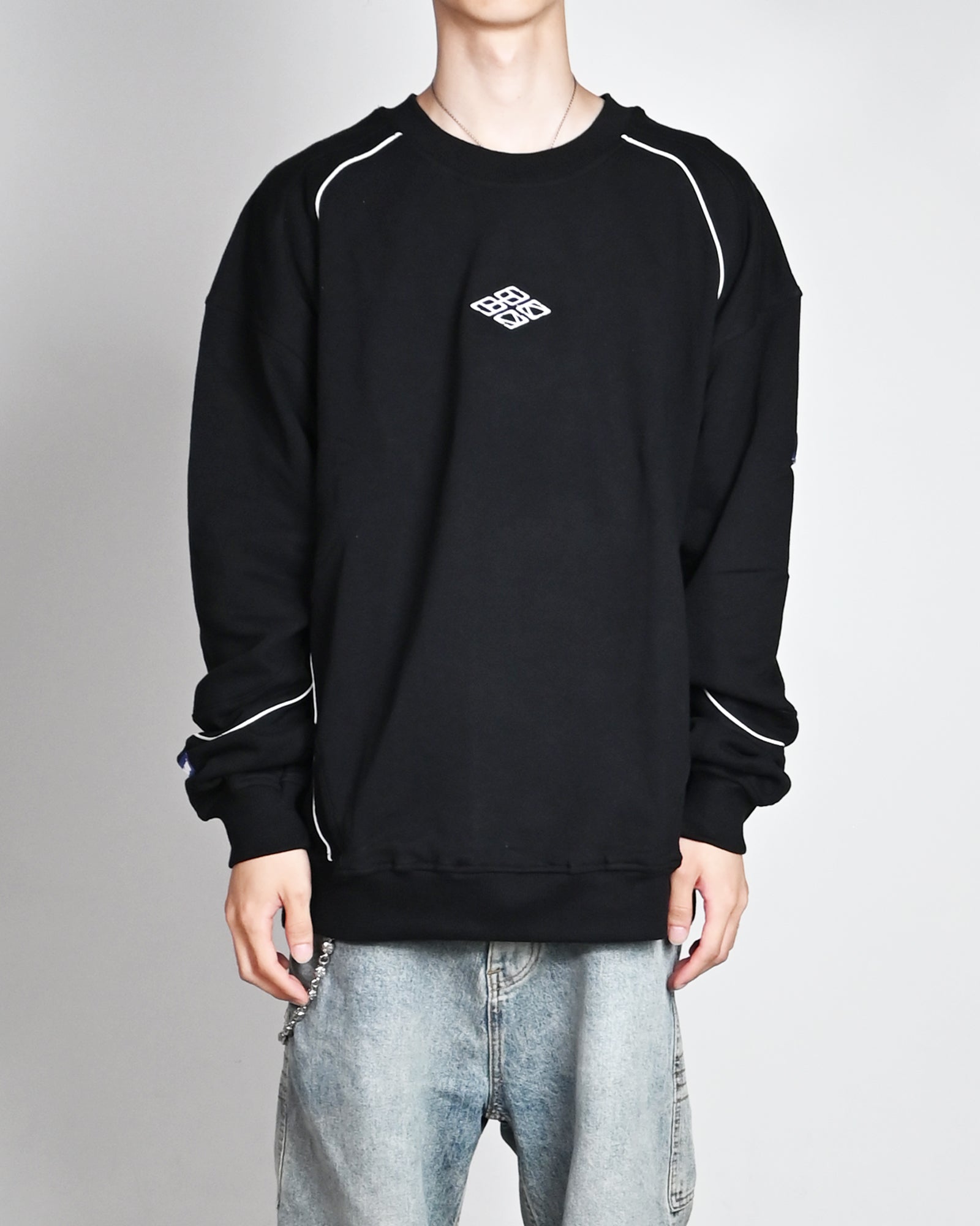 DEVA STATES・ディーヴァ ステイツ - スウェット CREWNECK SWEATSHIRT - PANEL / BLACK