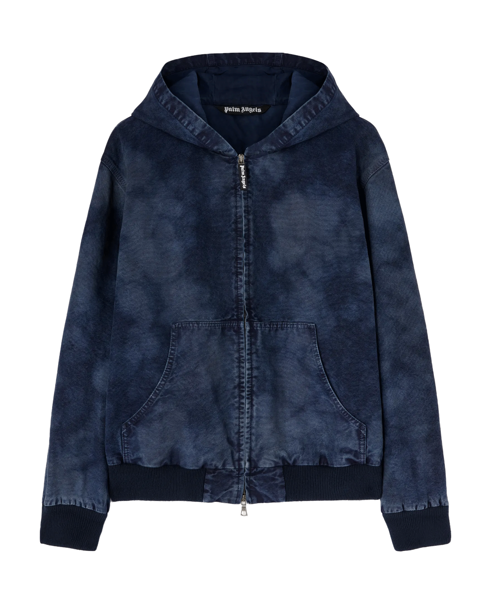 CURVED LOGO CLOUDY BOMBER / BLUE