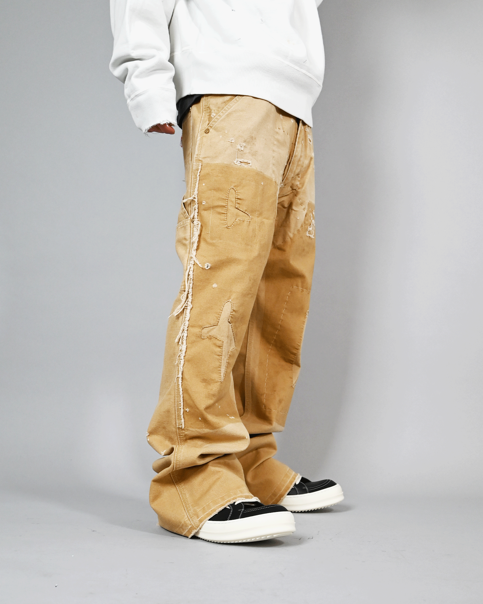 ©SAINT M××××××・セントマイケル - デニムパンツ DOUBLE KNEE/DENIM / BEIGE