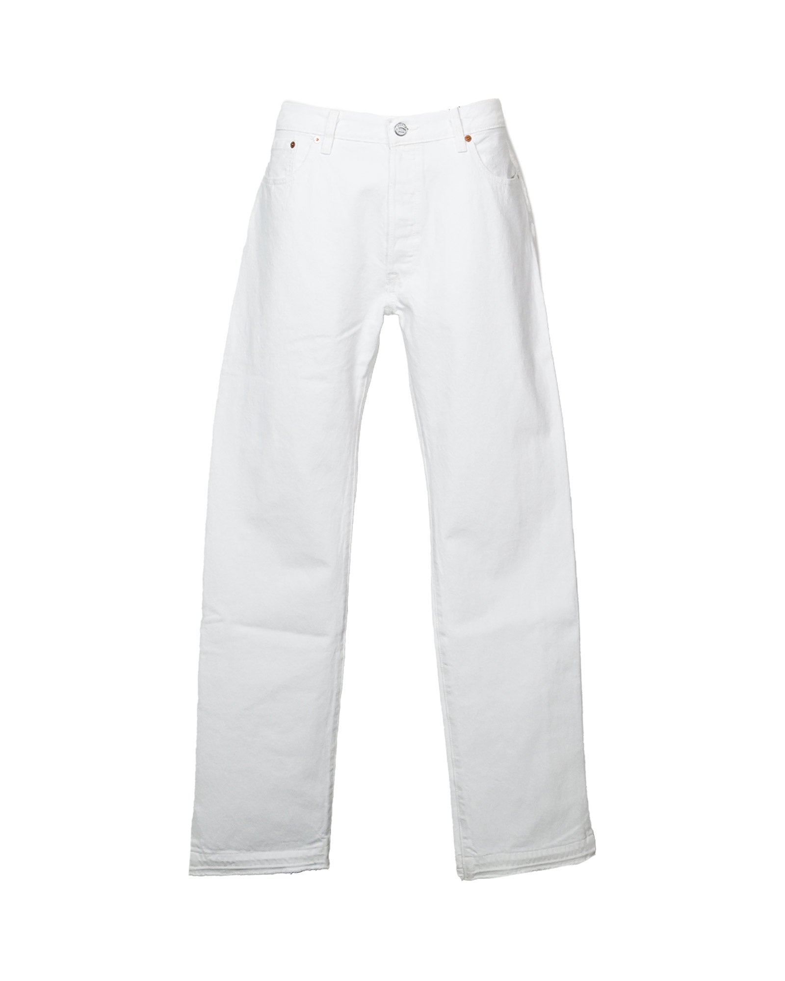 DECONSTRUCTED VINTAGE JEANS / WHITE