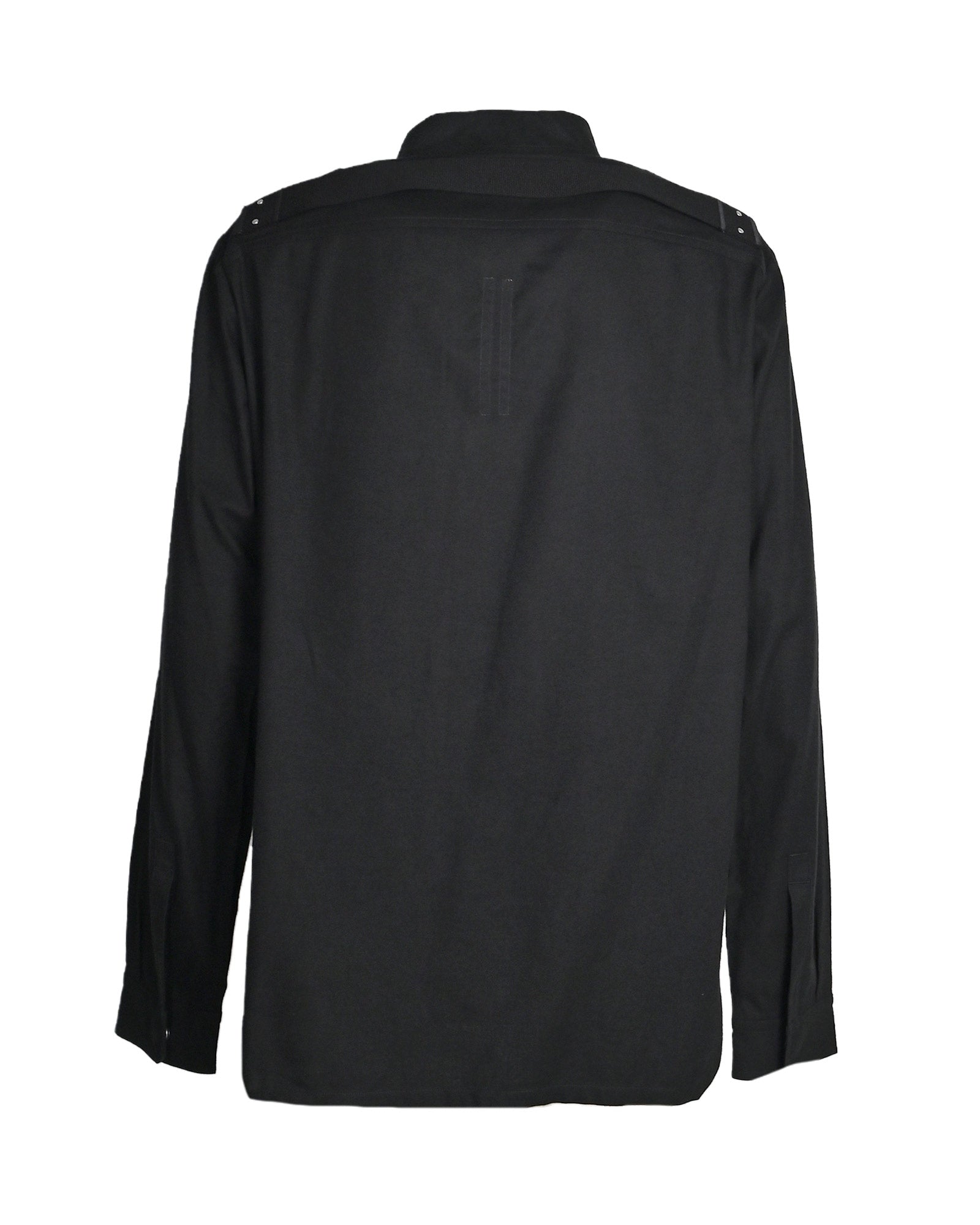 RICK OWENS・リック オウエンス - シャツ FOGPOCKET OUTERSHIRT / BLACK