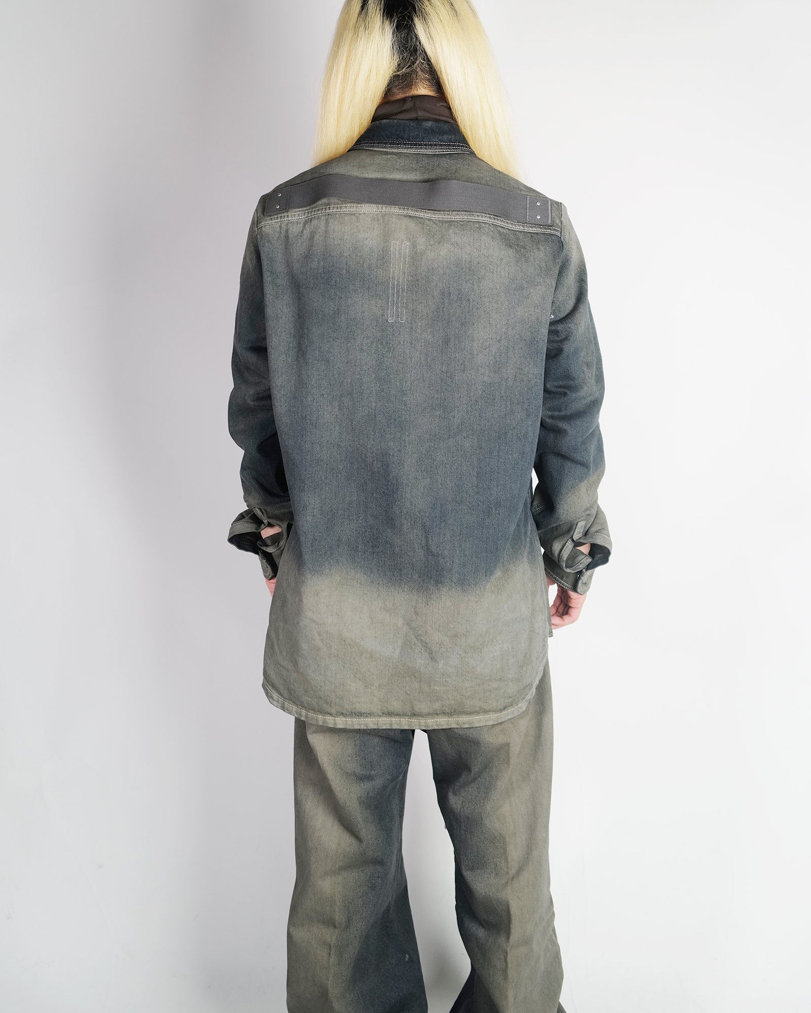 RICK OWENS・リック オウエンス - シャツ FOGPOCKET OUTERSHIRT / DARKDUST DEGRADE