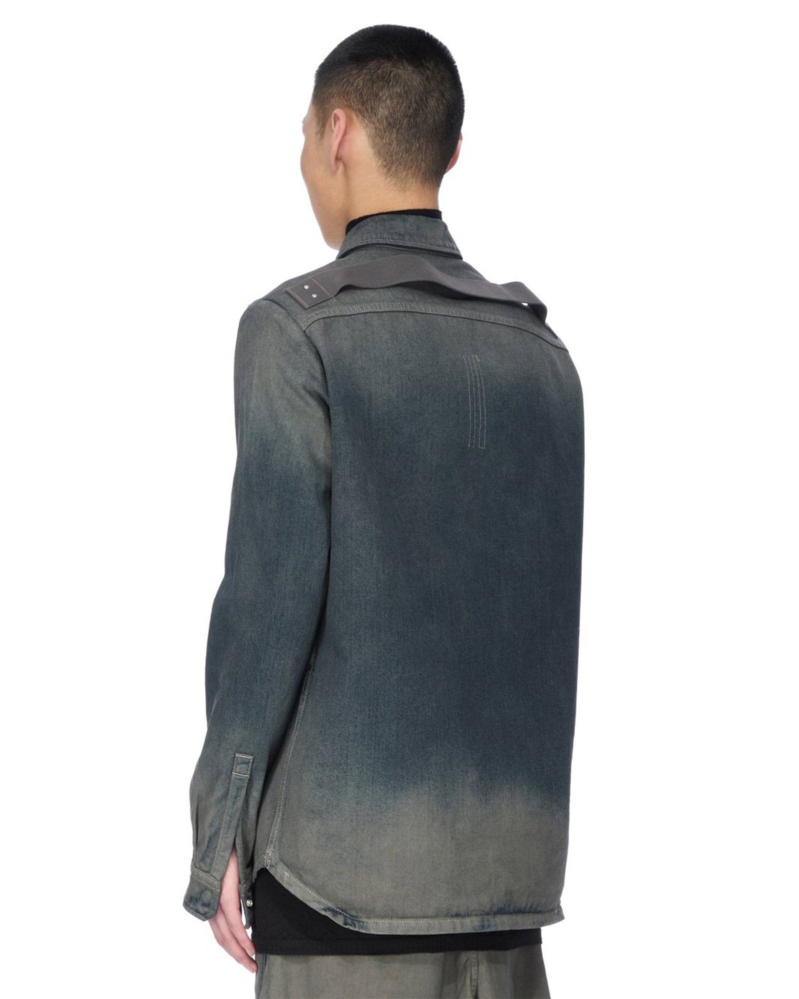 RICK OWENS・リック オウエンス - シャツ FOGPOCKET OUTERSHIRT / DARKDUST DEGRADE