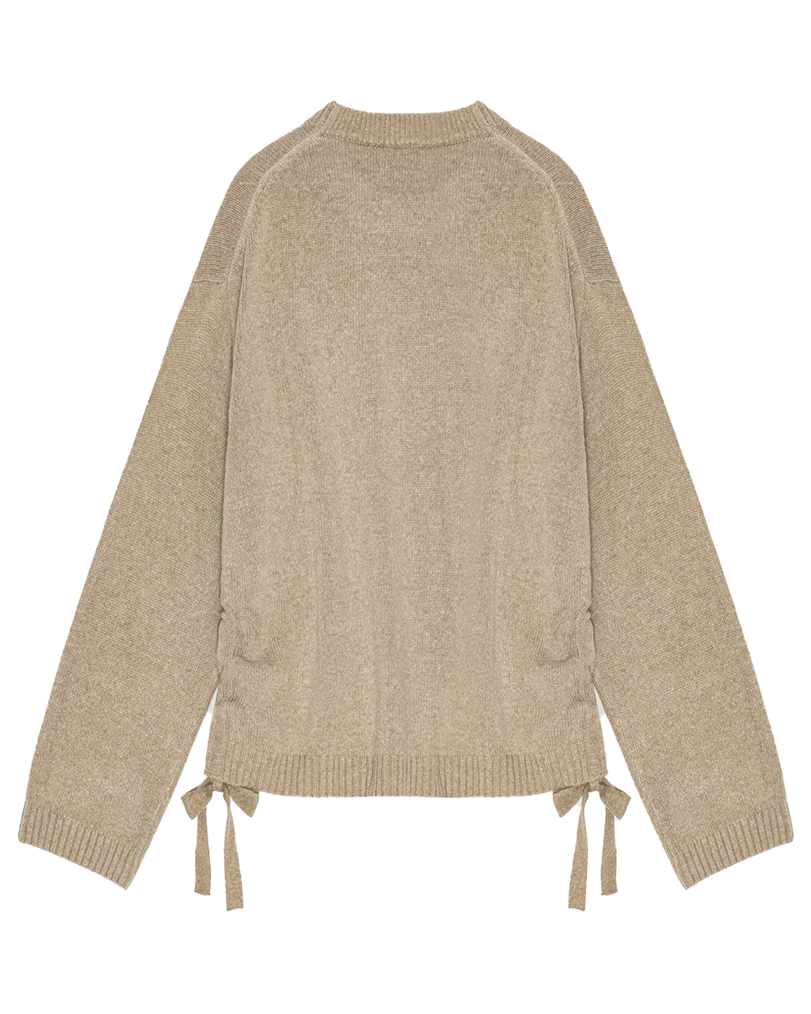 GANNI・Gunny -  FUTURE WOOL MIX OVERSIZED O-NECK / DUSTY OLIVE