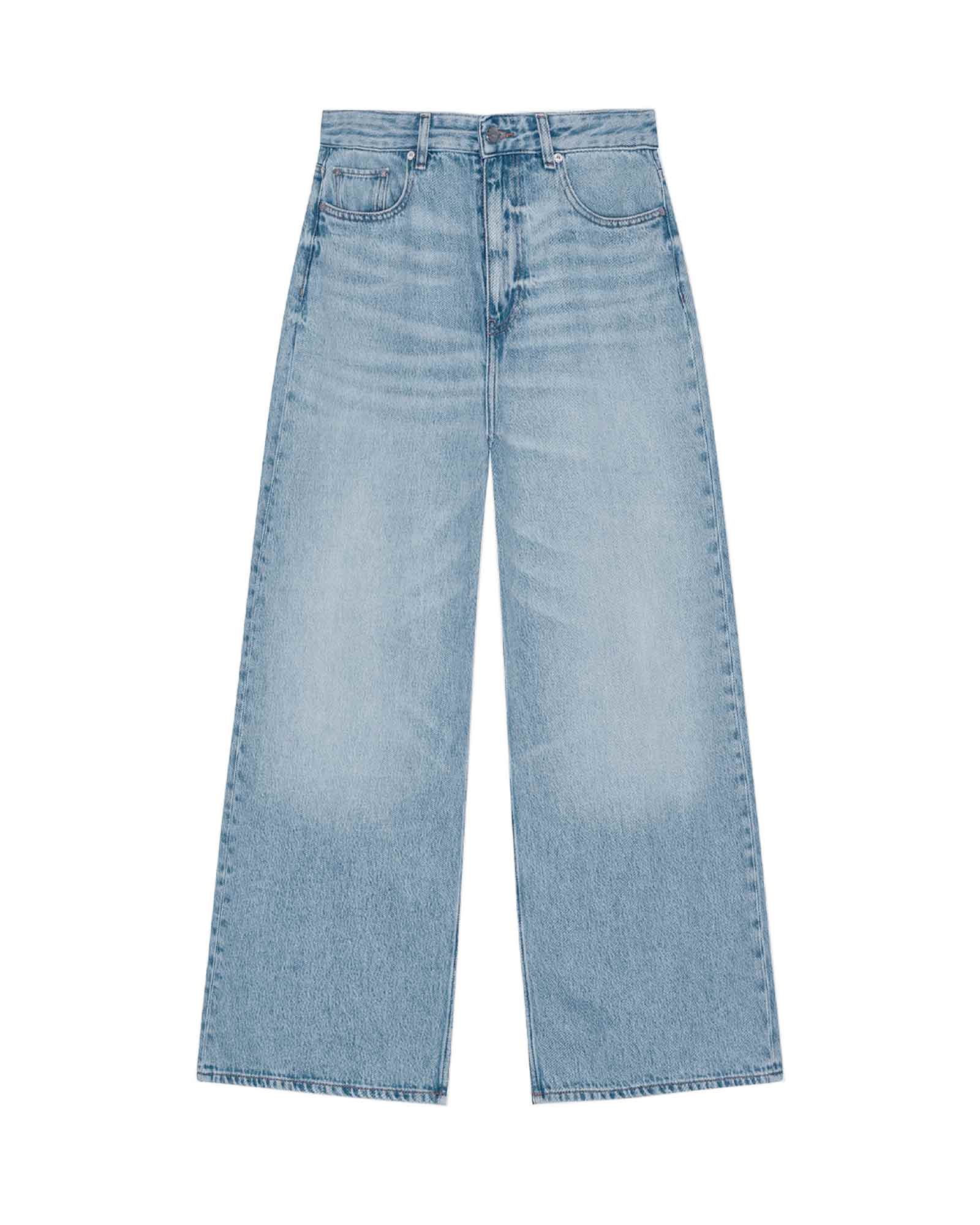 SOFT RIGID DENIM BAGGY JEANS / LIGHTBLUE