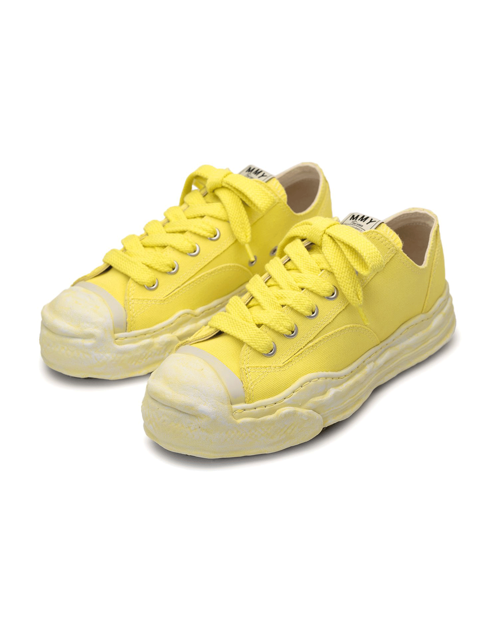 MIHARA YASUHIRO・ミハラヤスヒロ - ローカットスニーカー HANK PUF DYED LOW / YELLOW