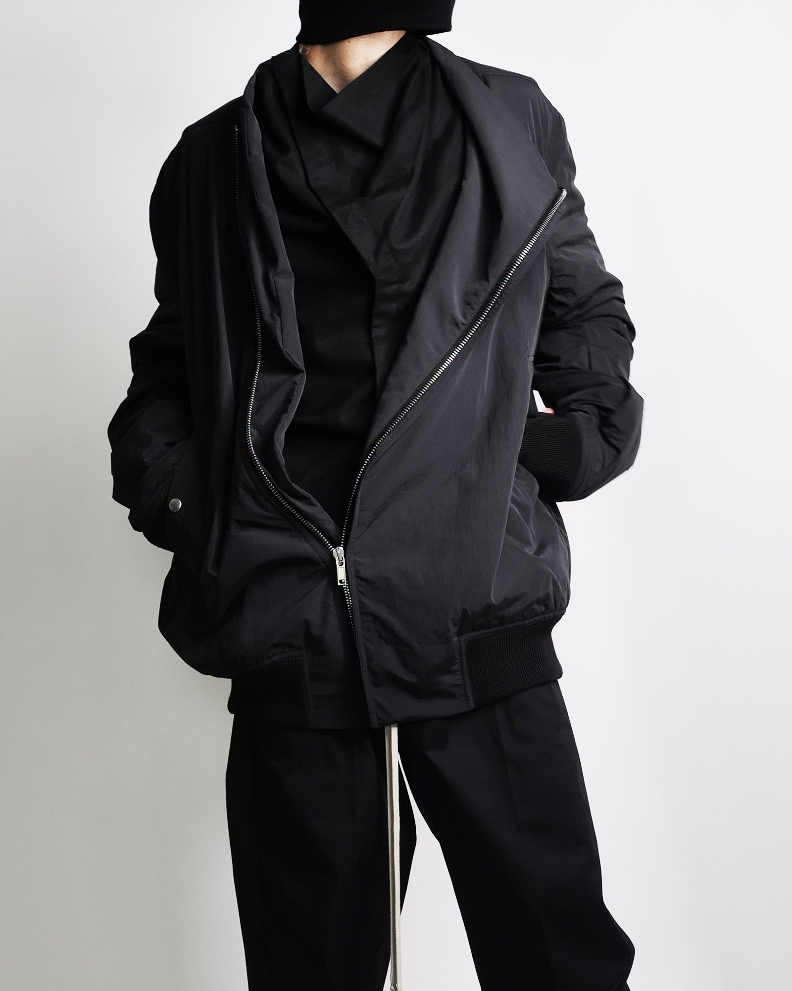 RICK OWENS・リック オウエンス - ナイロンジャケット HOLLYWOOD FLIGHT / BLACK