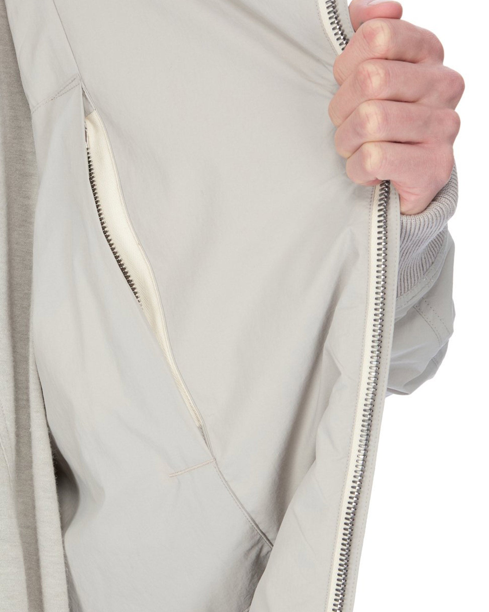 RICK OWENS・リック オウエンス - ナイロンジャケット HOLLYWOOD FLIGHT / PEARL