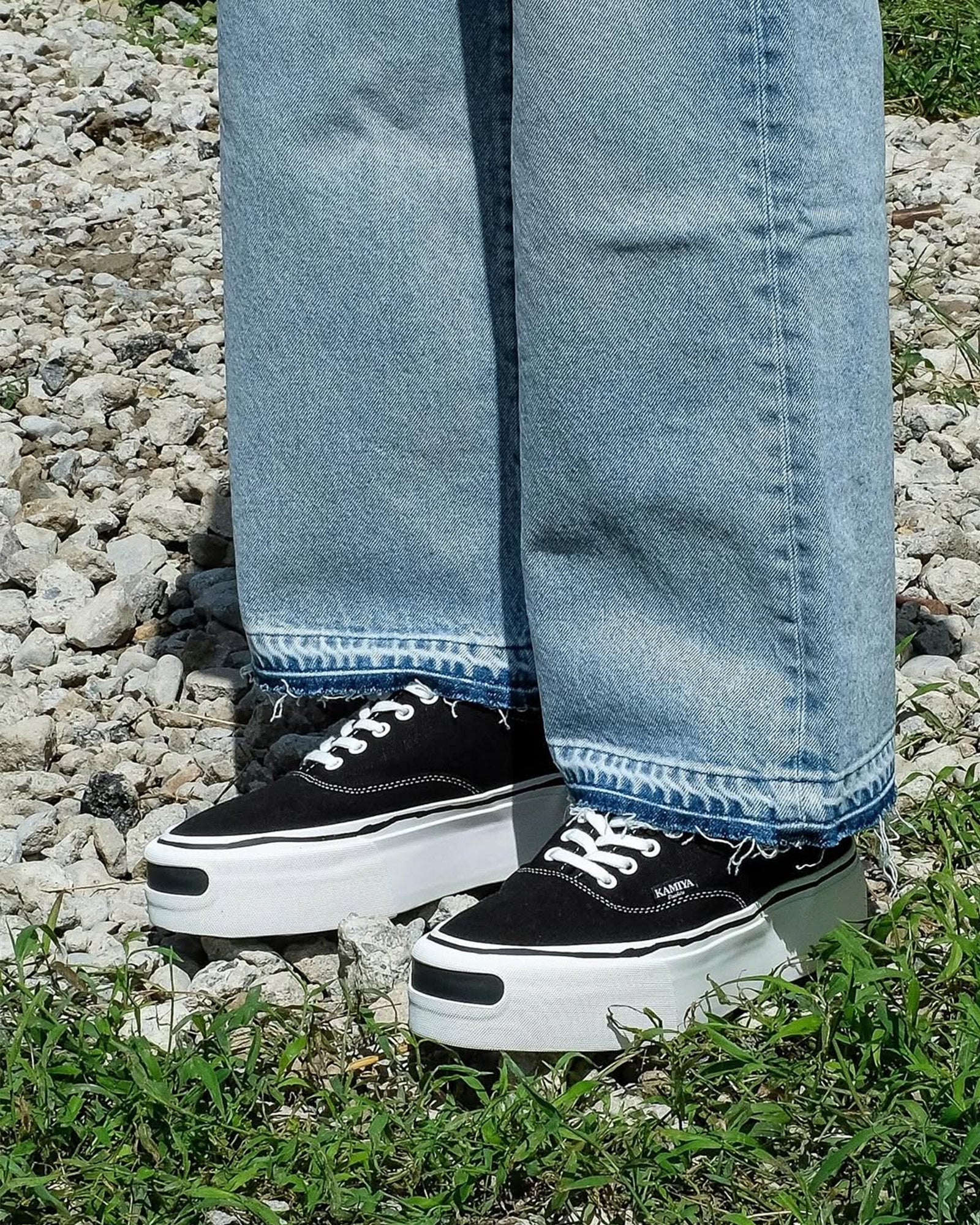 KAMIYA・カミヤ - ローカットスニーカー "HERC" PLATFORM SNEAKER / BLACK