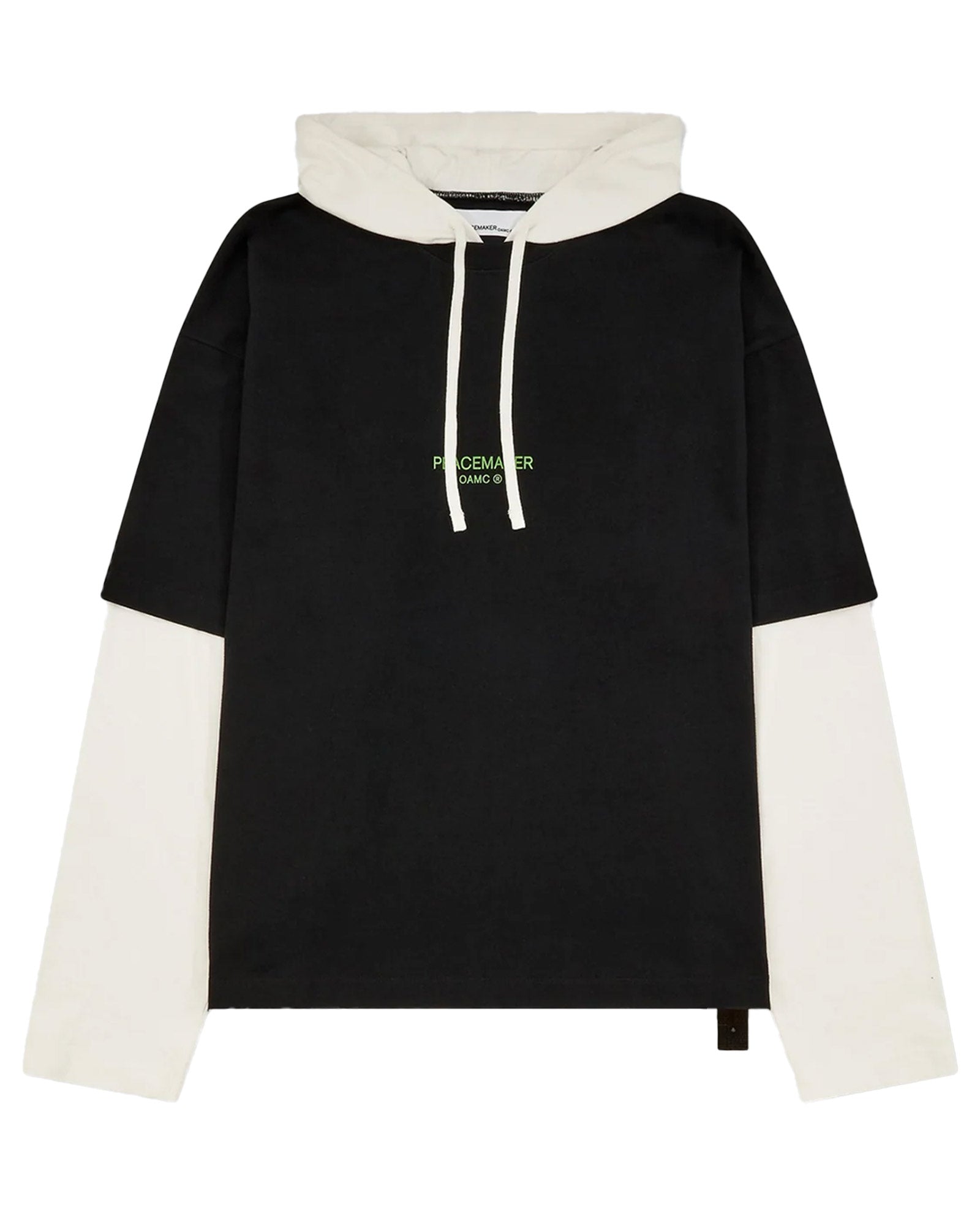 HOODED TEE DYNAMO PRINT / BLACK