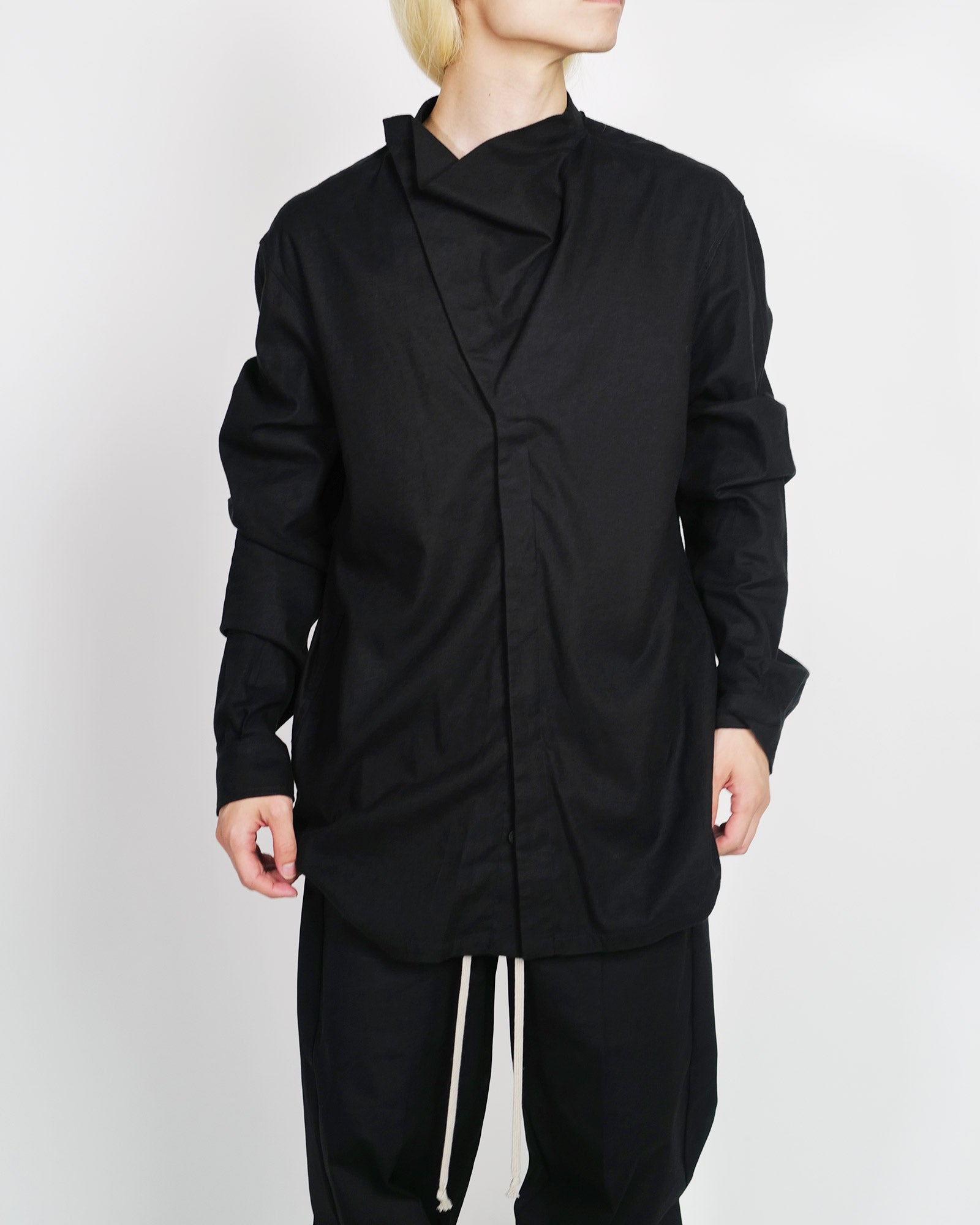 RICK OWENS・rick owens -  ISLAND SHIRT / BLACK