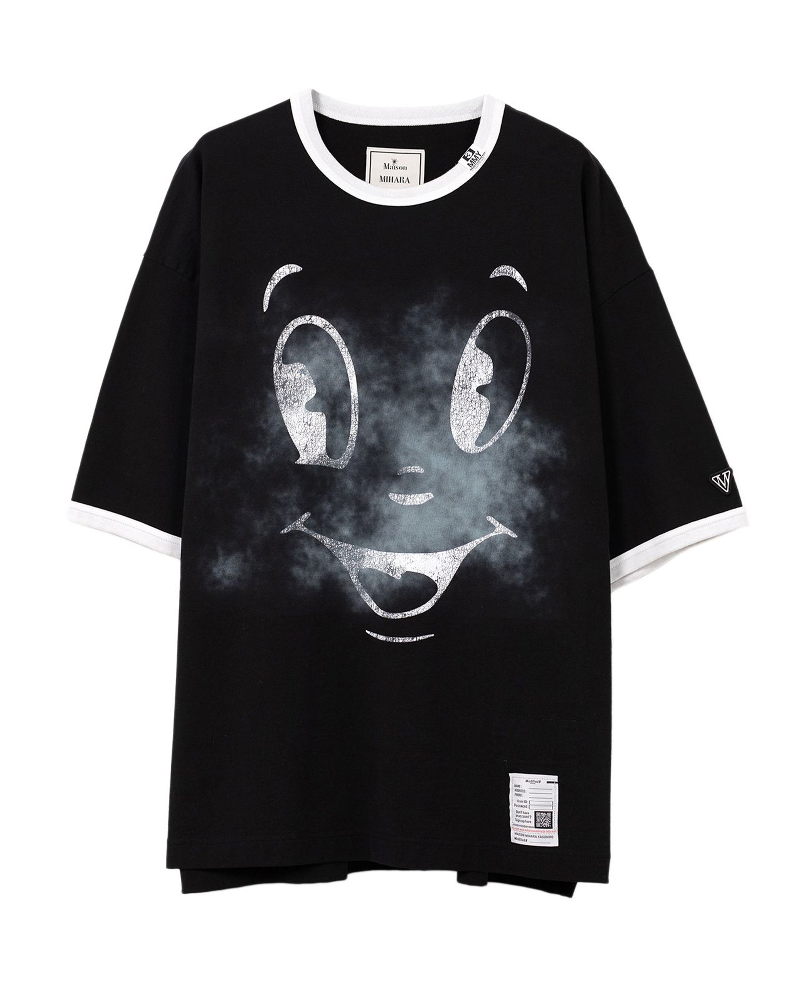 MIHARA YASUHIRO(ミハラ ヤスヒロ) HAPPY FACE PRINTED TEE