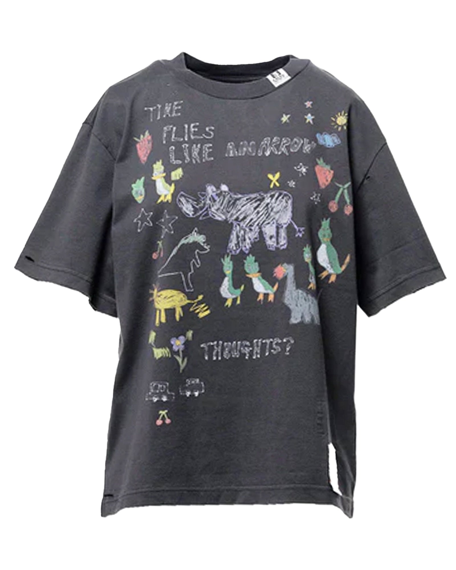 dear mya トップス MIHARA YASUHIRO(ミハラヤスヒロ) 26SS KIDS DOODLE TEE / BLACK