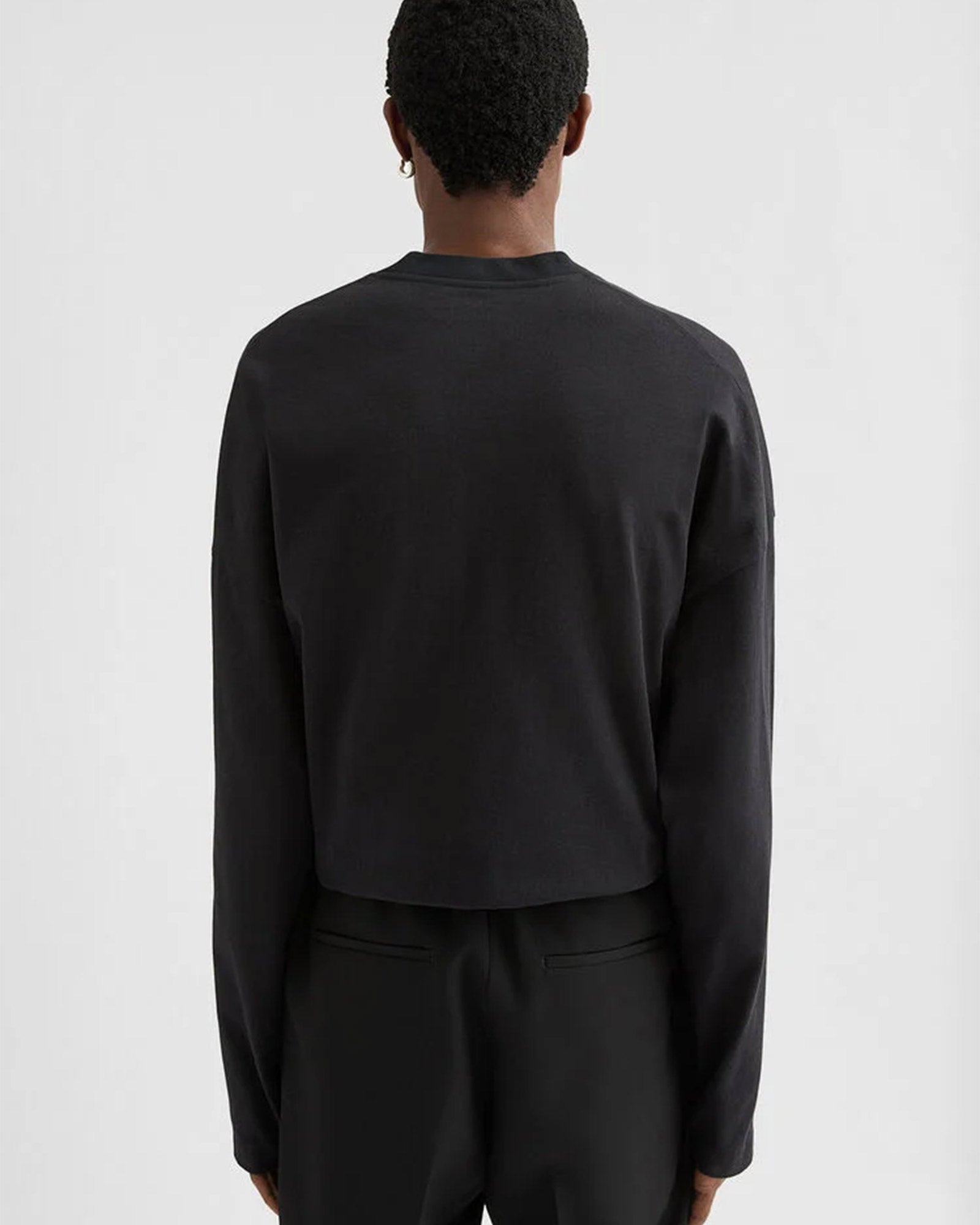 JIL SANDER・ジルサンダー - L/S Tシャツ T-SHIRT CN LS  / BLACK